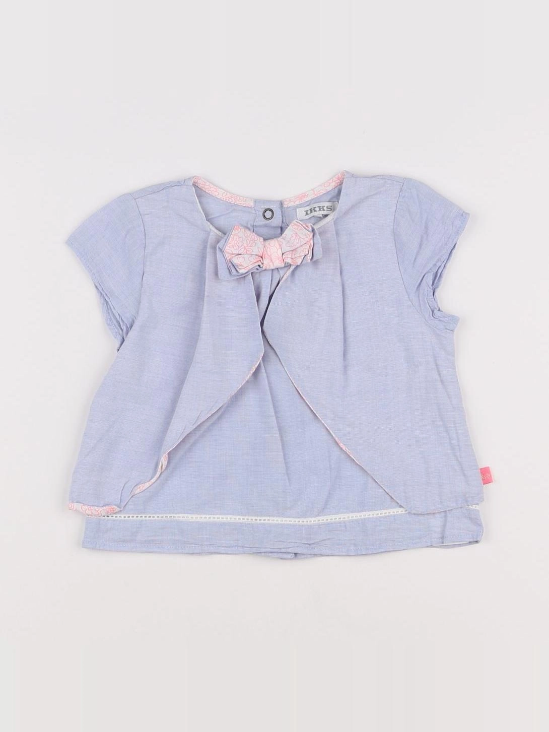 IKKS - blouse bleu - 18 mois
