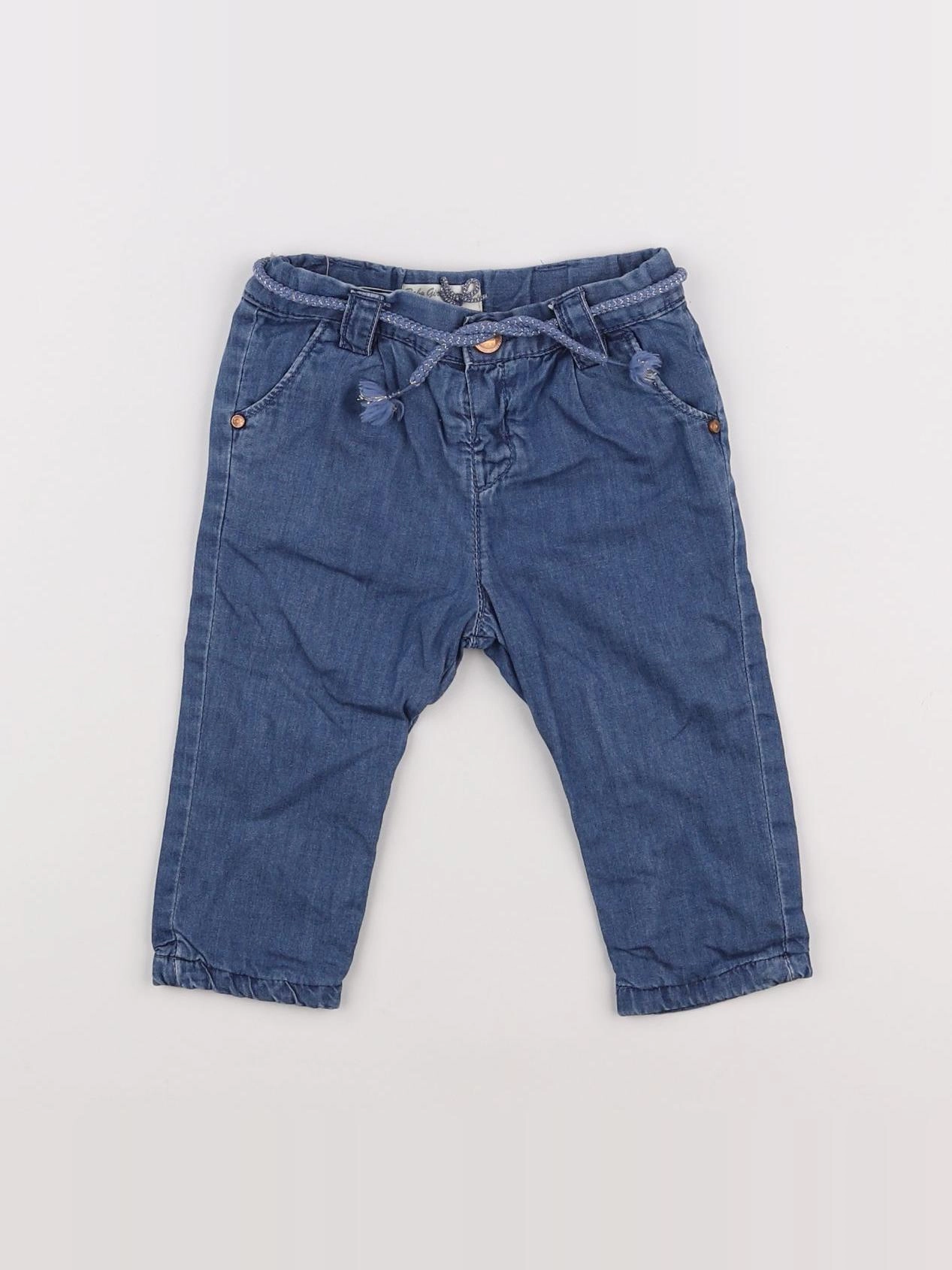 Zara - pantalon bleu - 6/9 mois