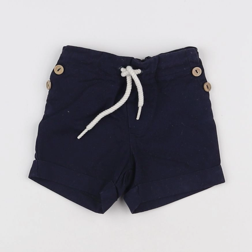 Natalys - short bleu - 6 mois