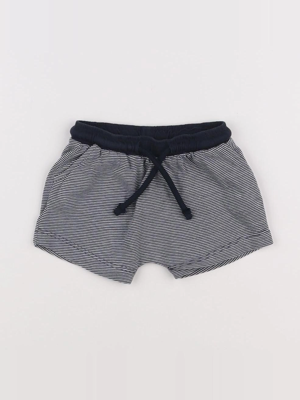 Tape à l'oeil - short blanc, bleu - 6 mois
