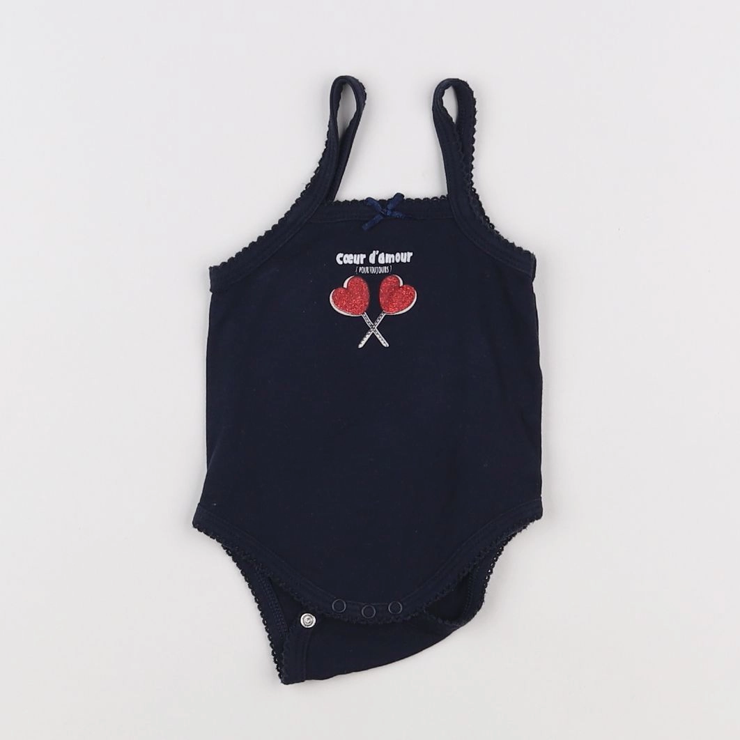 Vertbaudet - body bleu - 3 mois