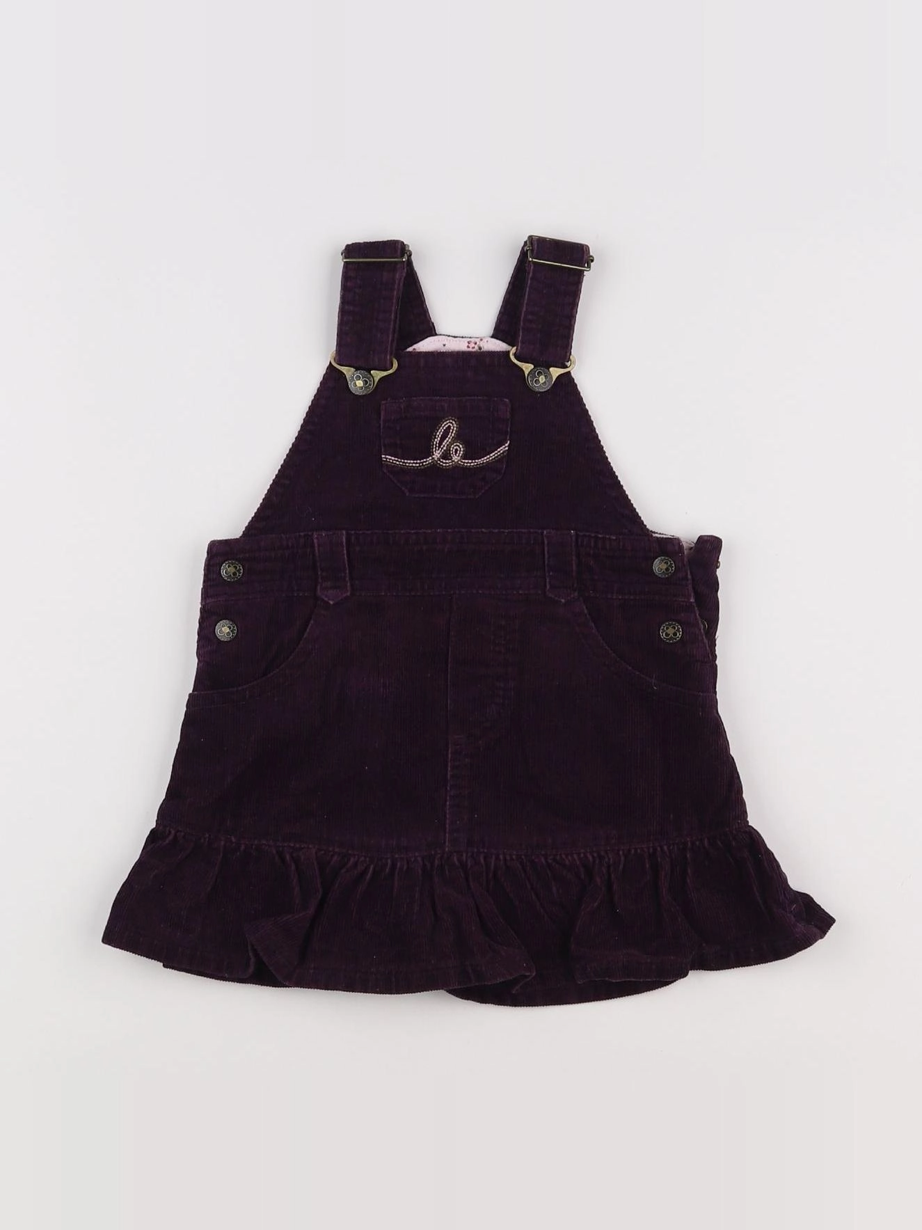 H&M - robe violet - 4/6 mois