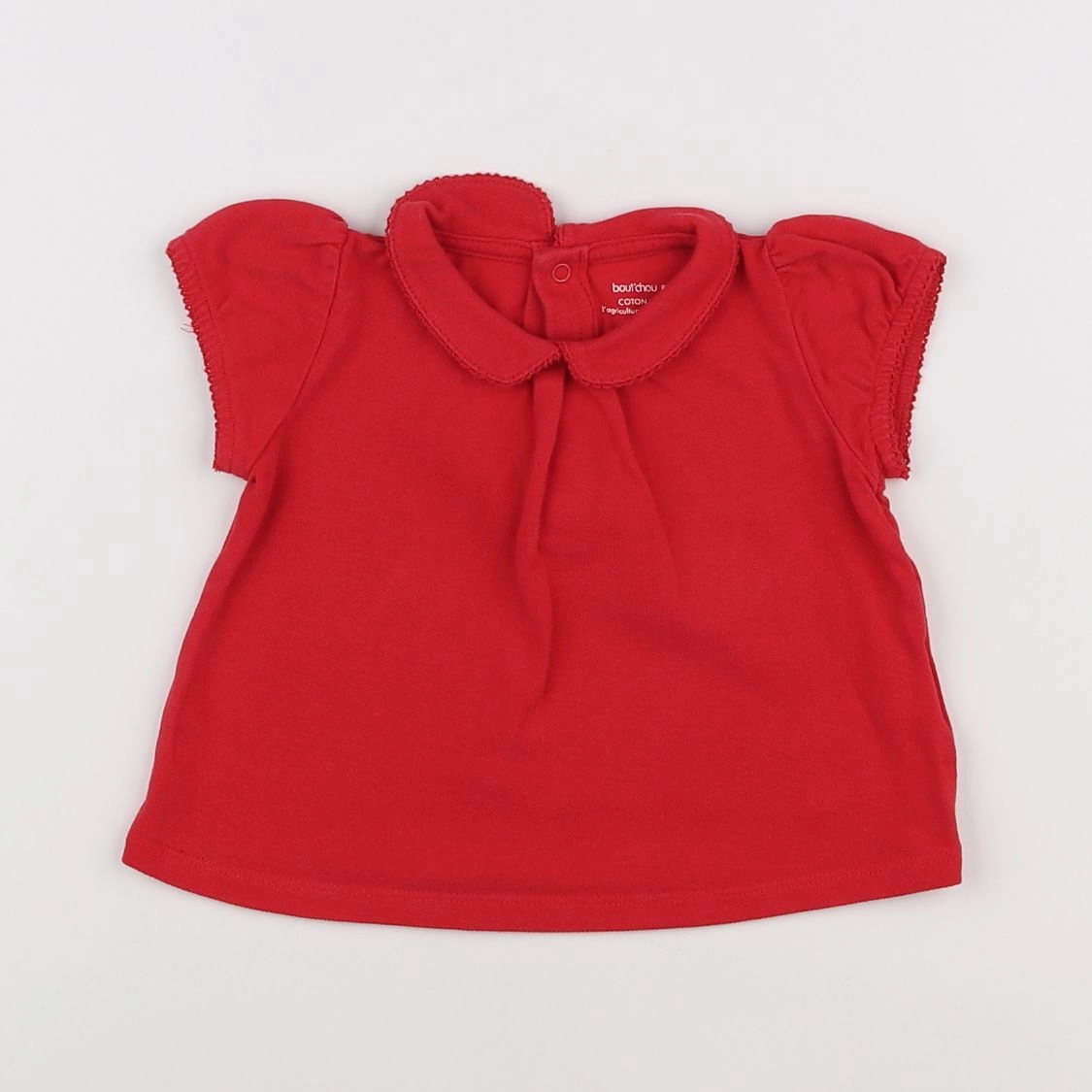 Boutchou - polo rouge - 12 mois