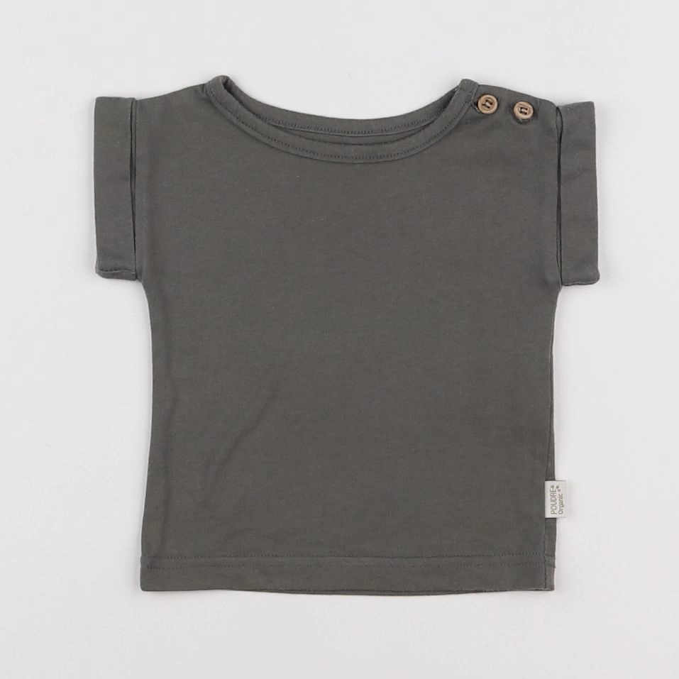 Poudre Organic - tee-shirt gris - 3 mois