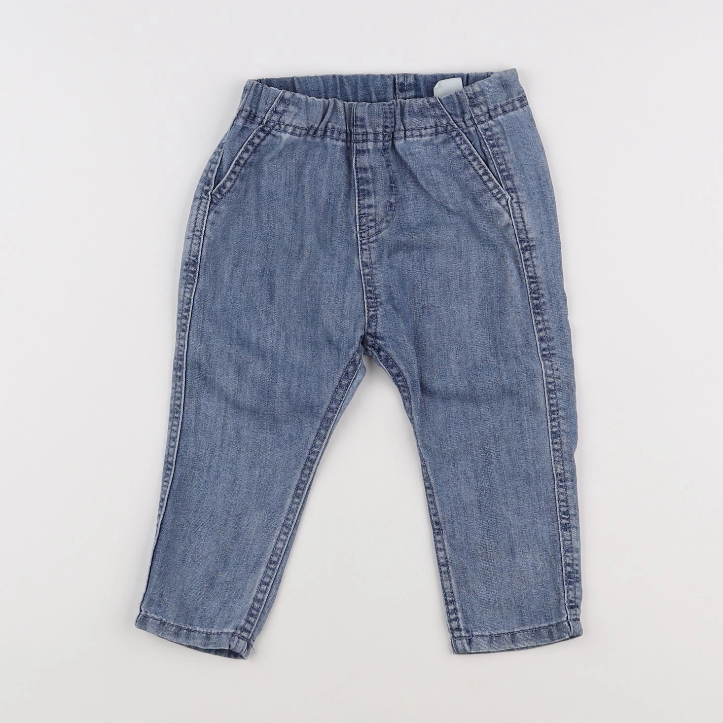H&M - jean bleu - 12 mois