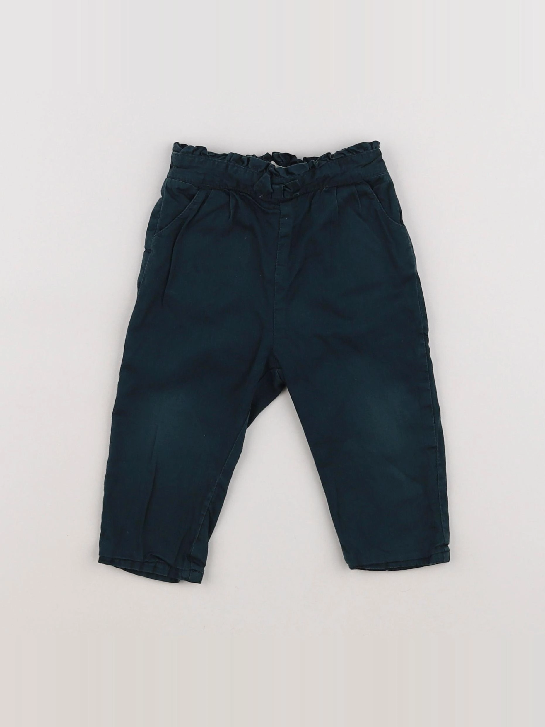 Natalys - pantalon vert - 12 mois