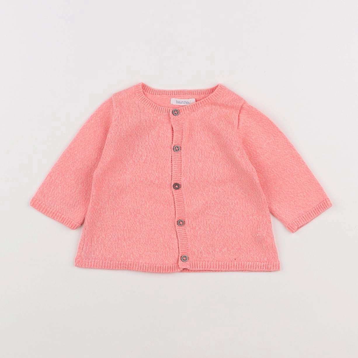 Boutchou - gilet rose, orange - 3 mois