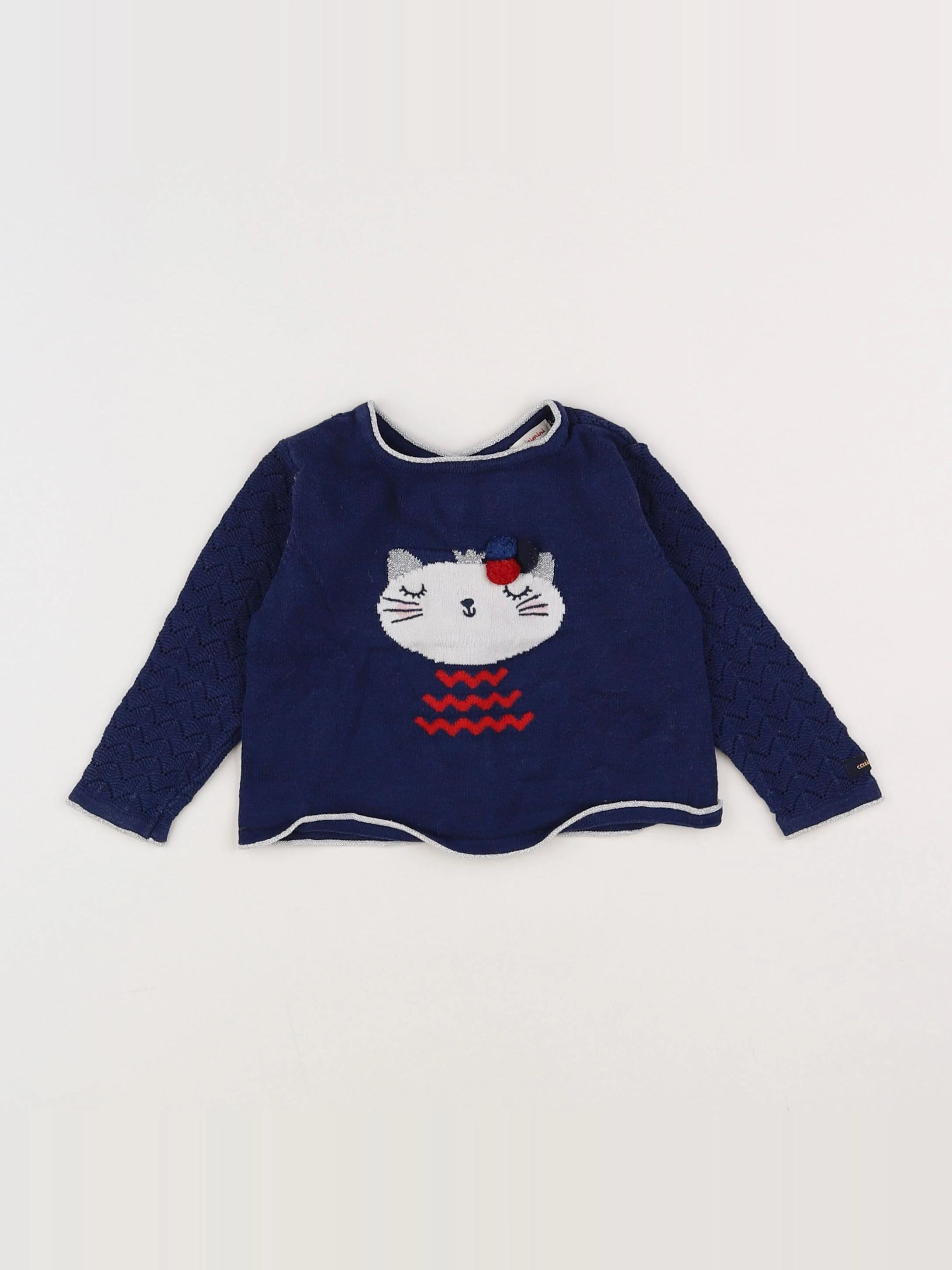 Catimini - pull bleu - 12 mois