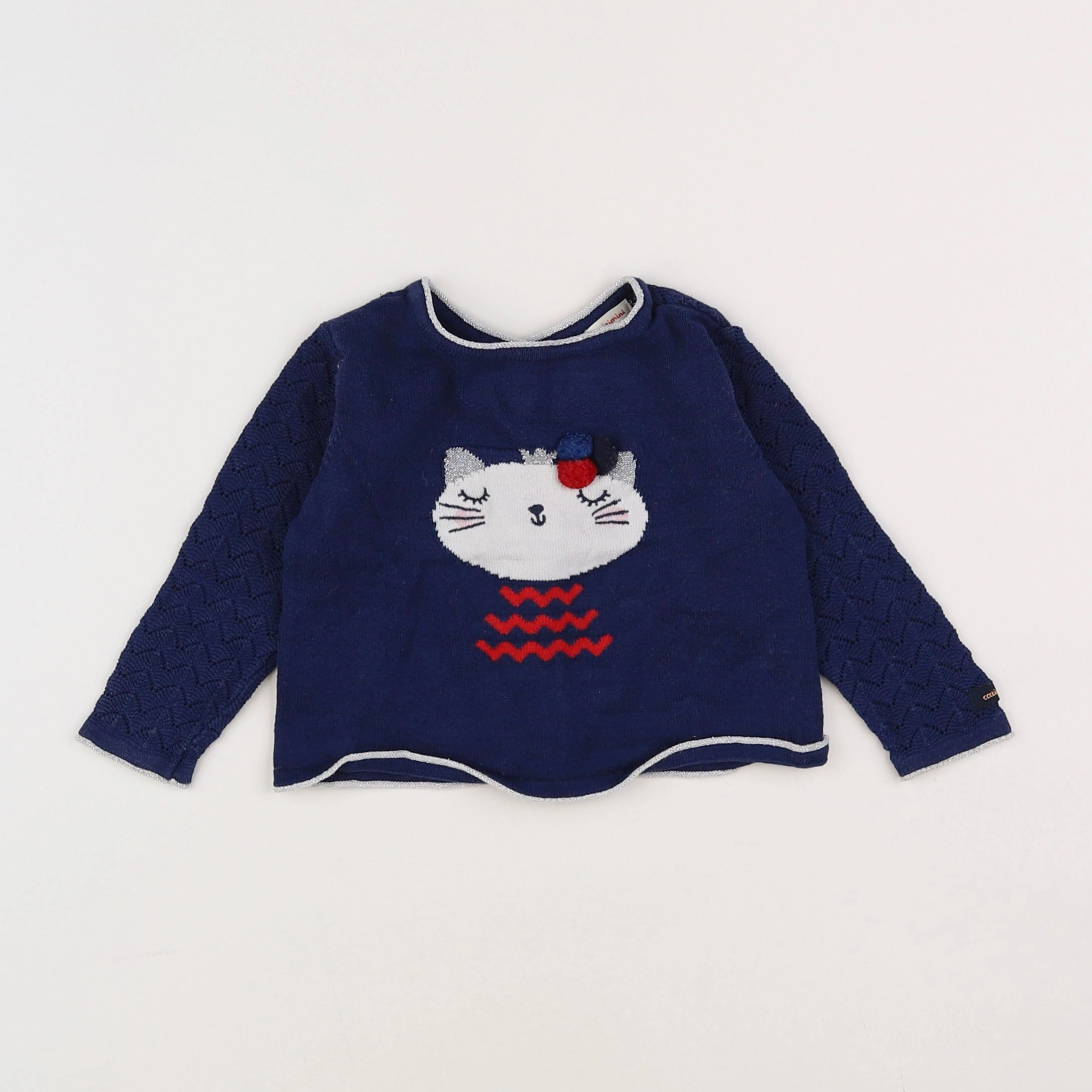 Catimini - pull bleu - 12 mois