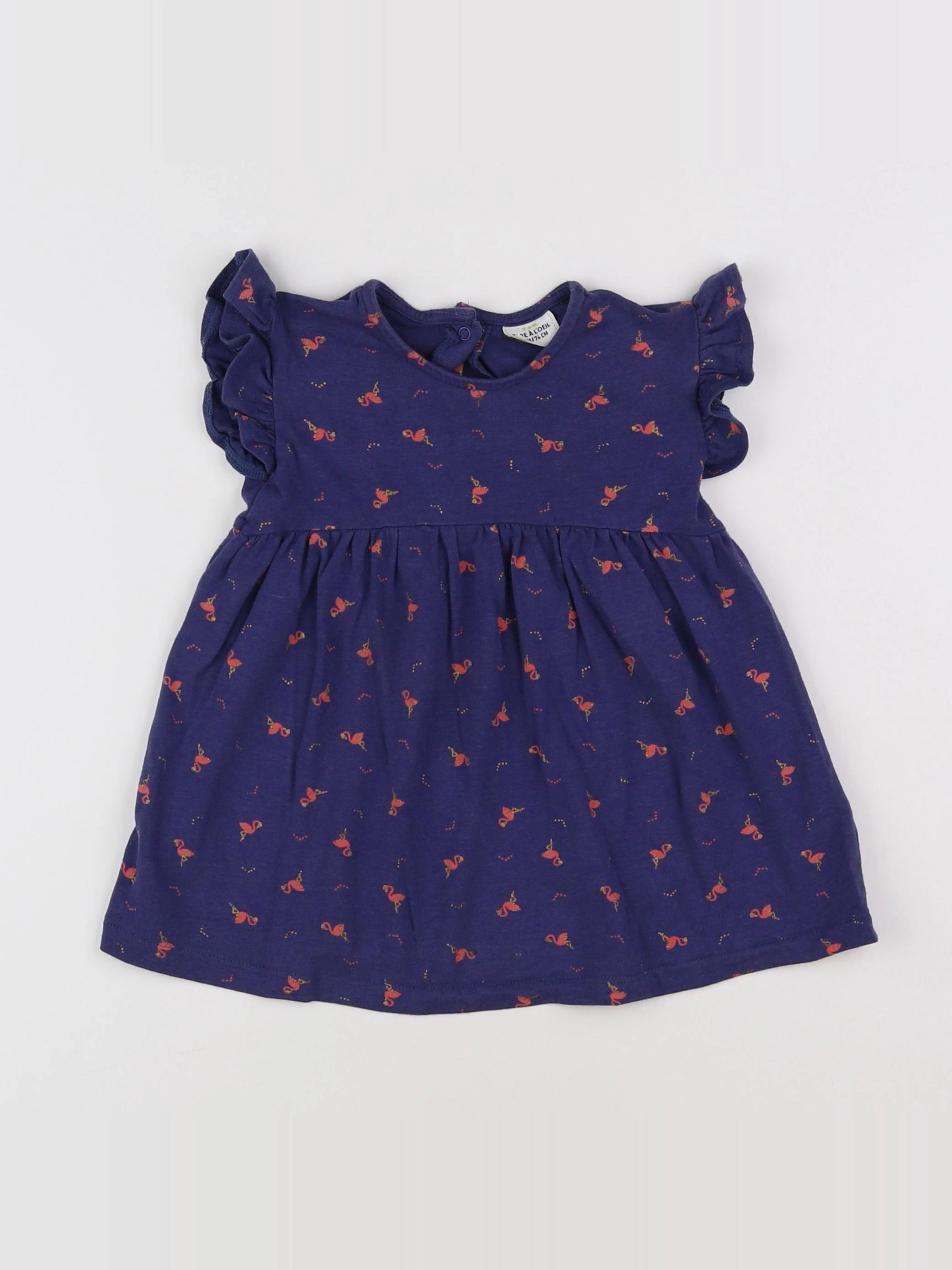 Tape à l'oeil - robe bleu - 12 mois