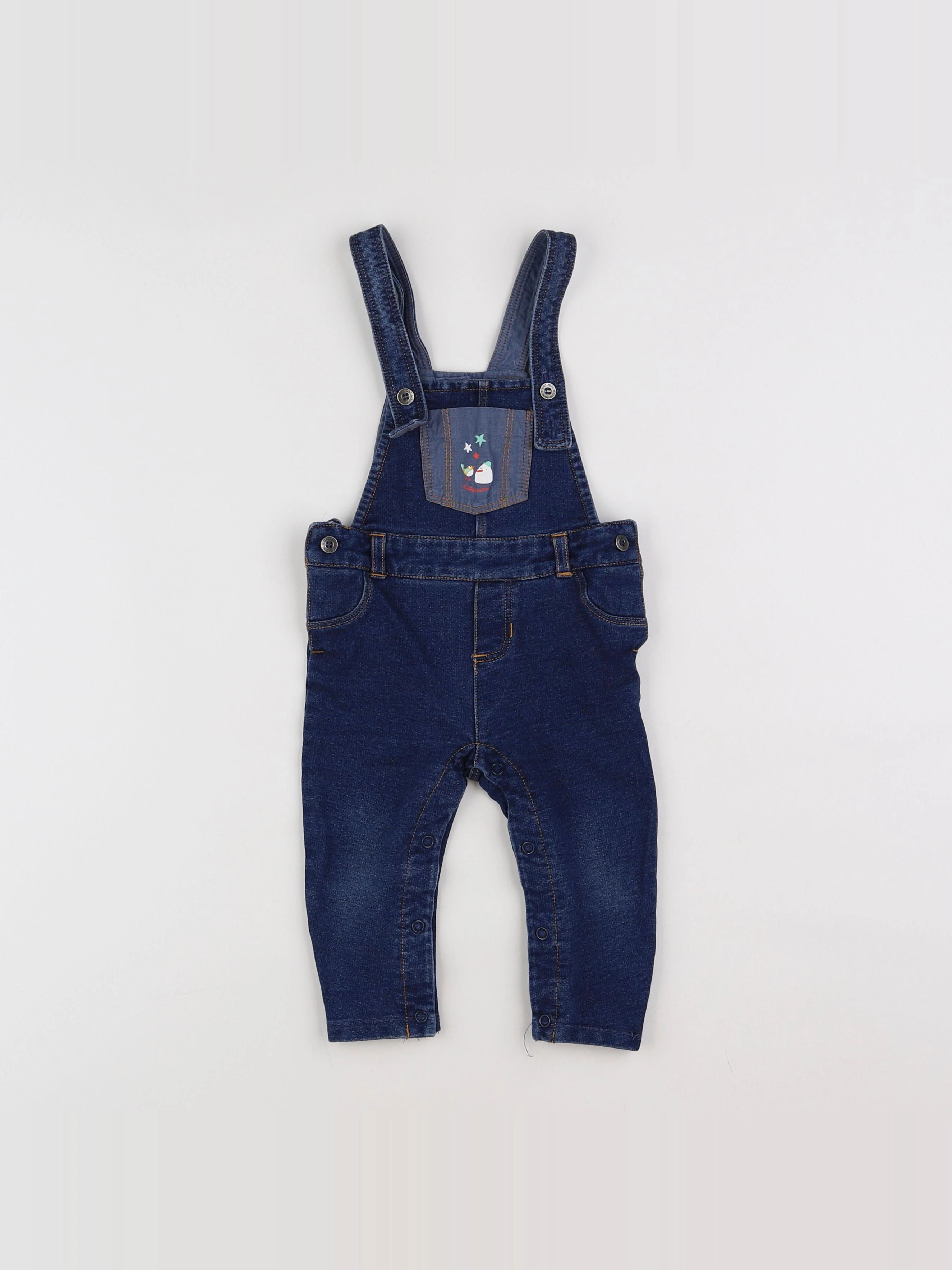Catimini - salopette bleu - 9 mois