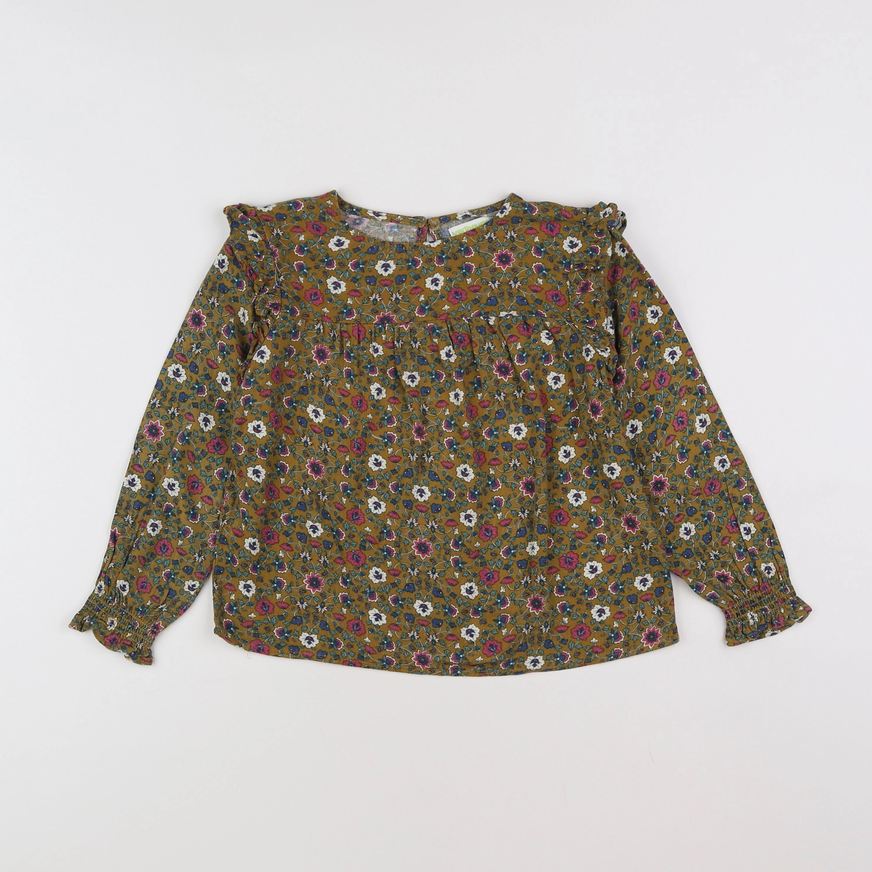 Vertbaudet - blouse marron - 6 ans