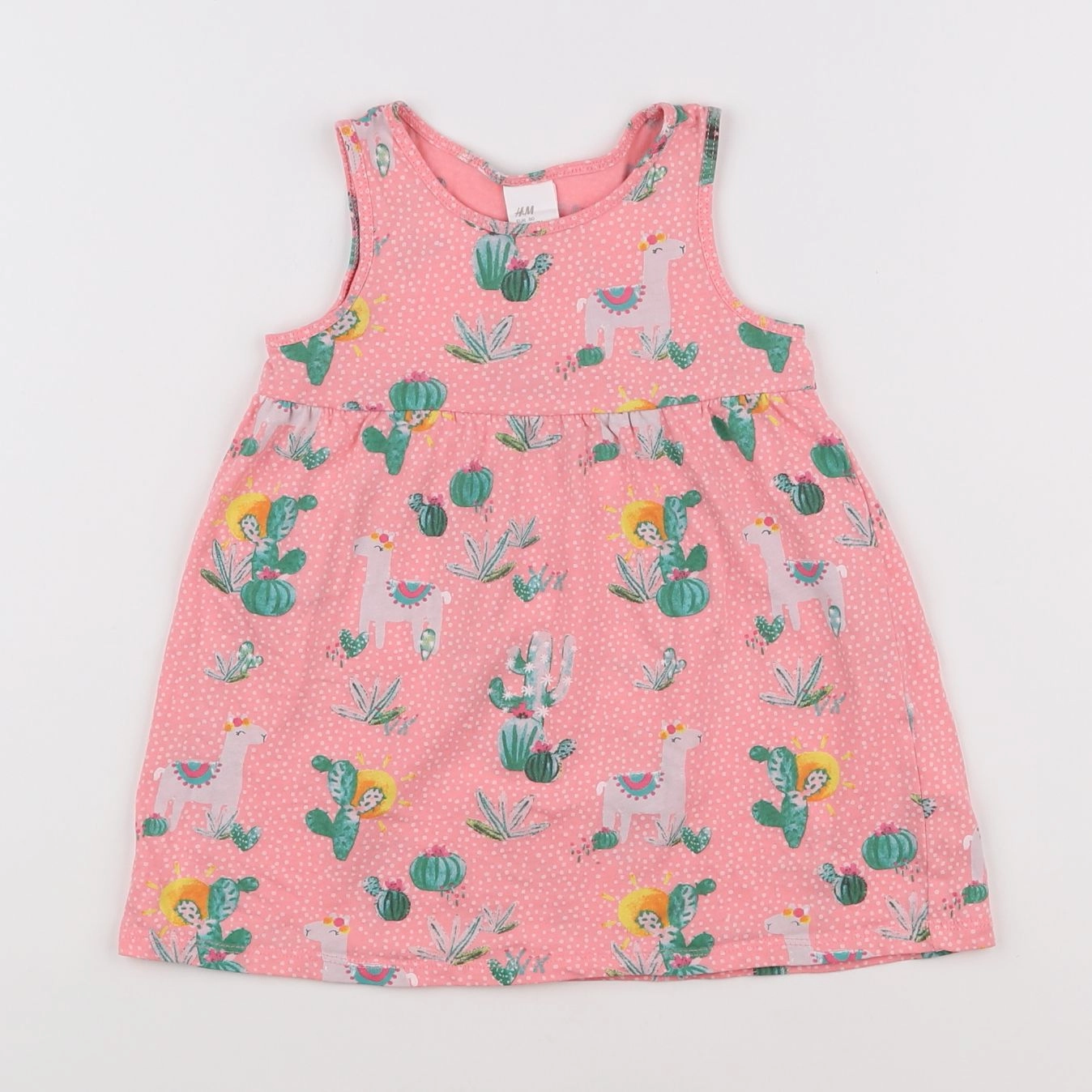 H&M - robe rose - 12 mois