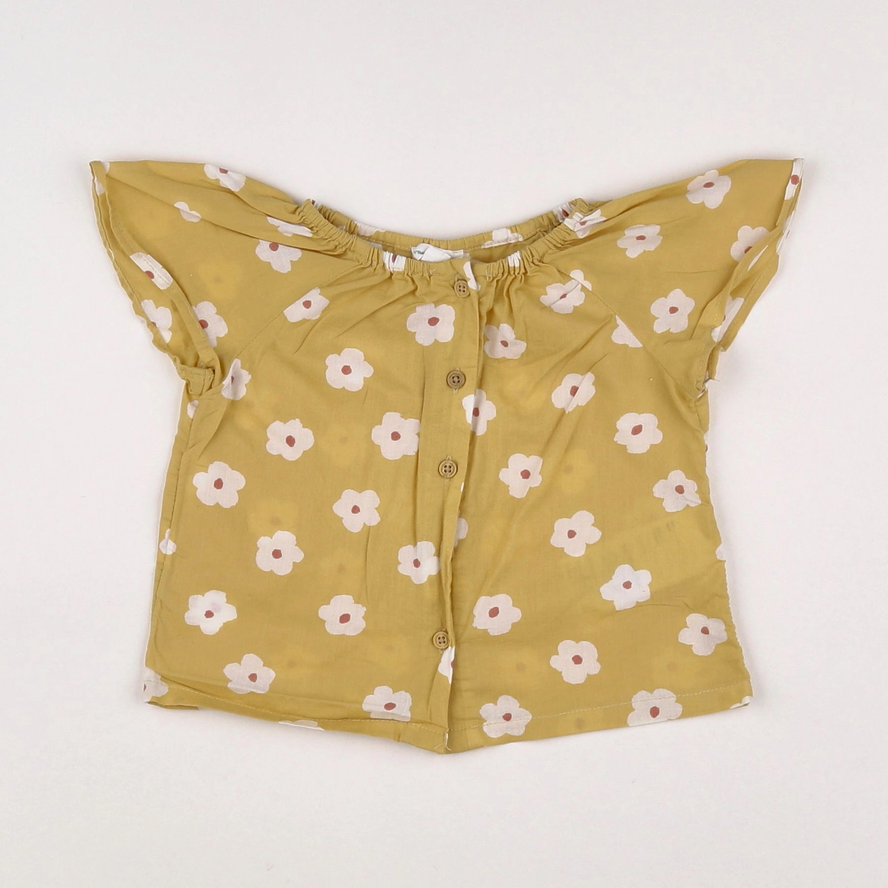Vertbaudet - blouse jaune - 9 mois