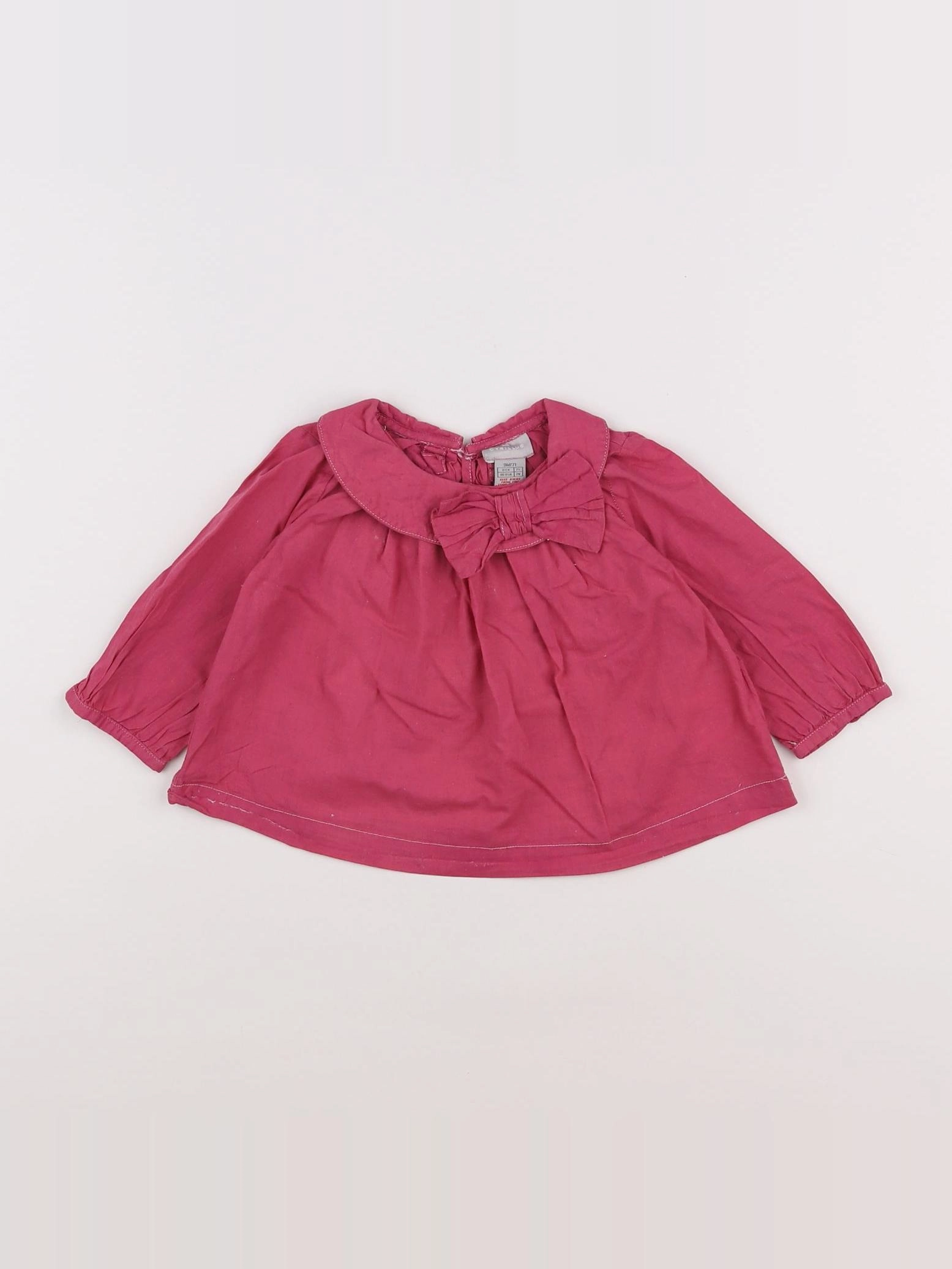 Cyrillus - blouse rose - 9 mois