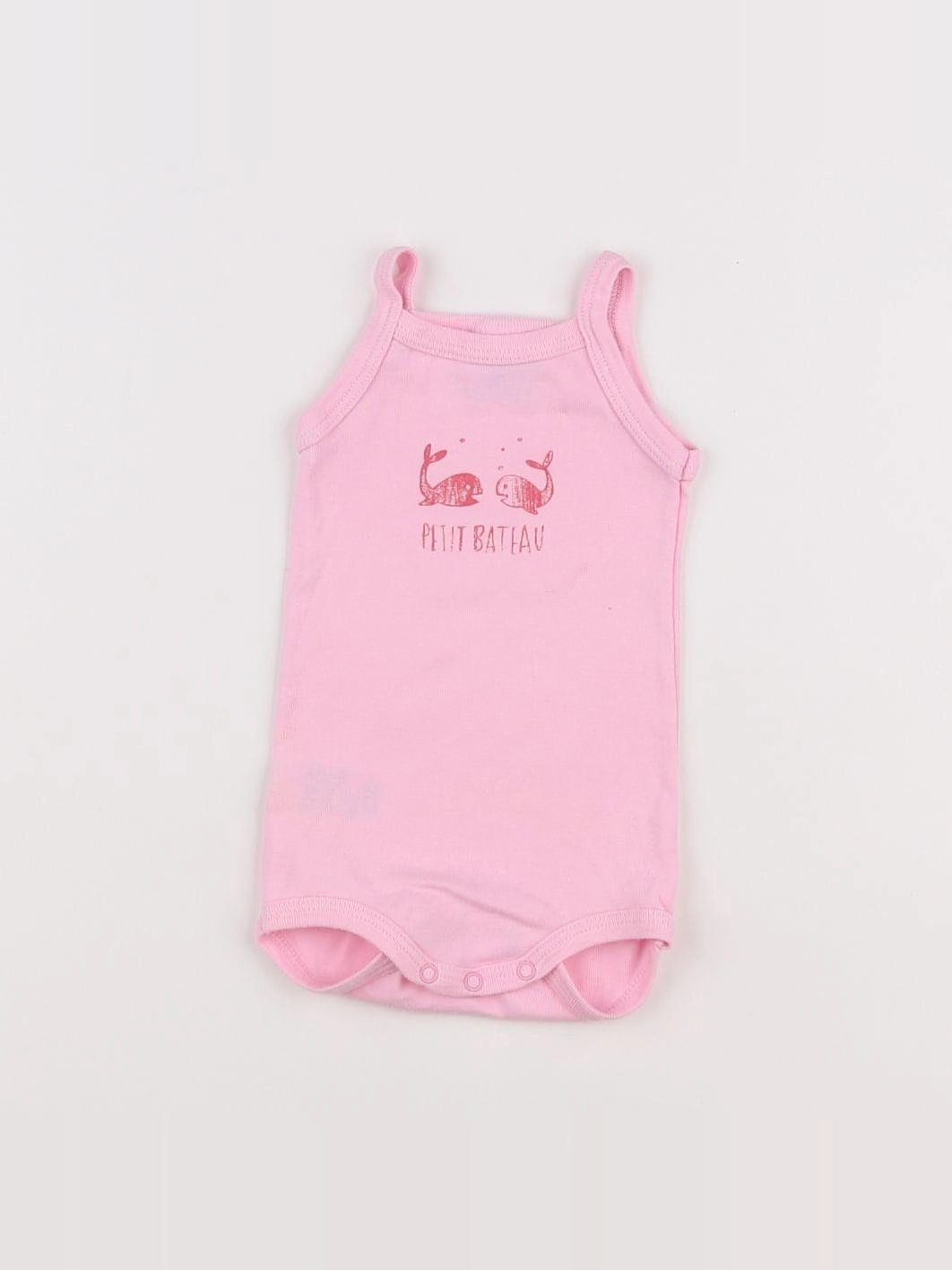 Petit Bateau - body rose - 3 mois