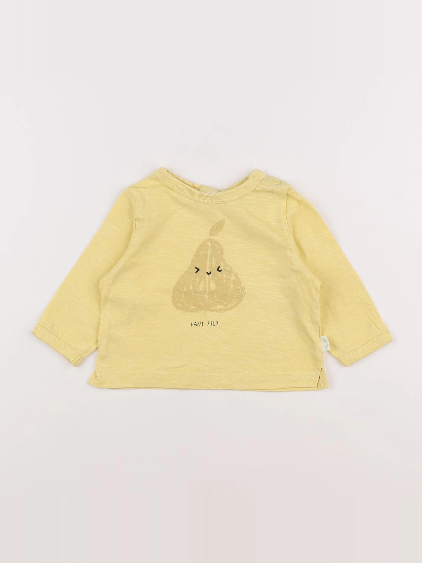 Tape à l'oeil - tee-shirt jaune - 6 mois