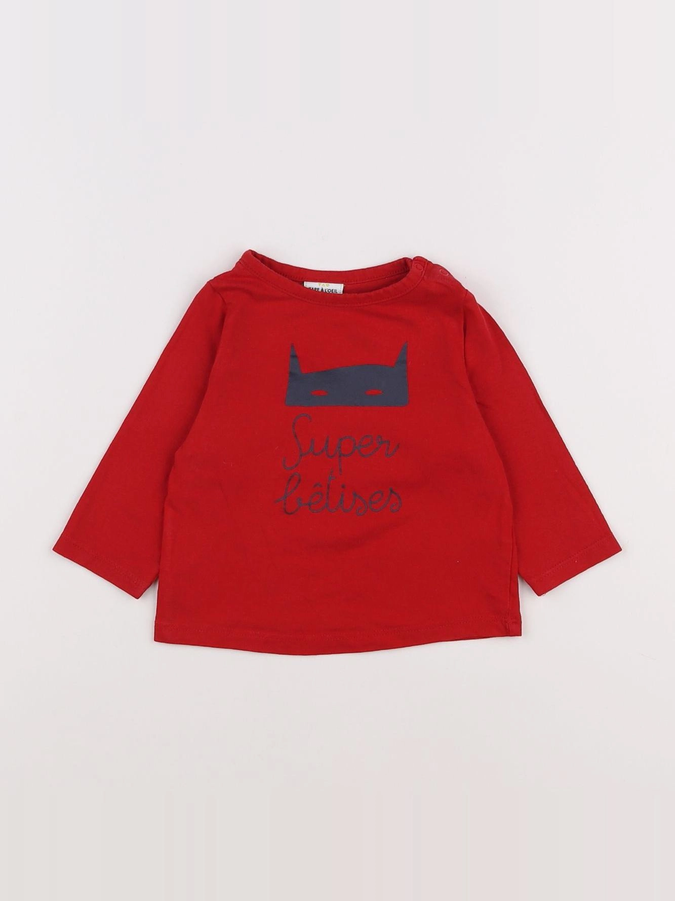 Tape à l'oeil - tee-shirt rouge - 9 mois