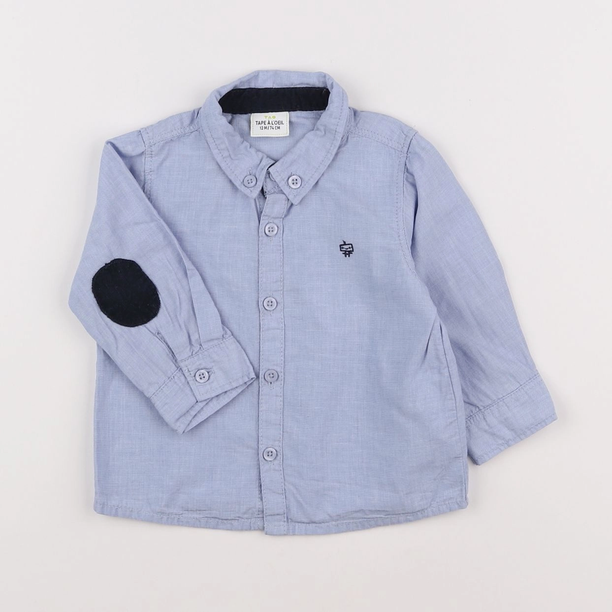 Tape à l'oeil - chemise bleu - 12 mois