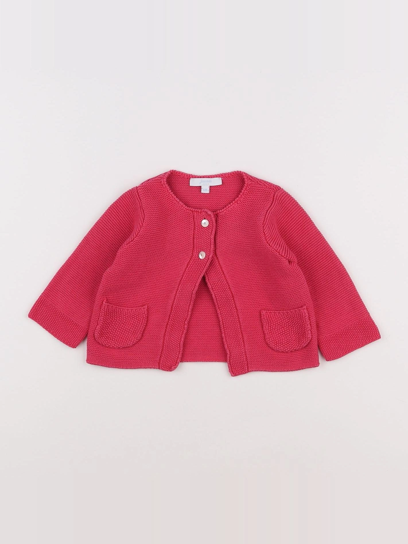 Jacadi - gilet rose - 6 mois