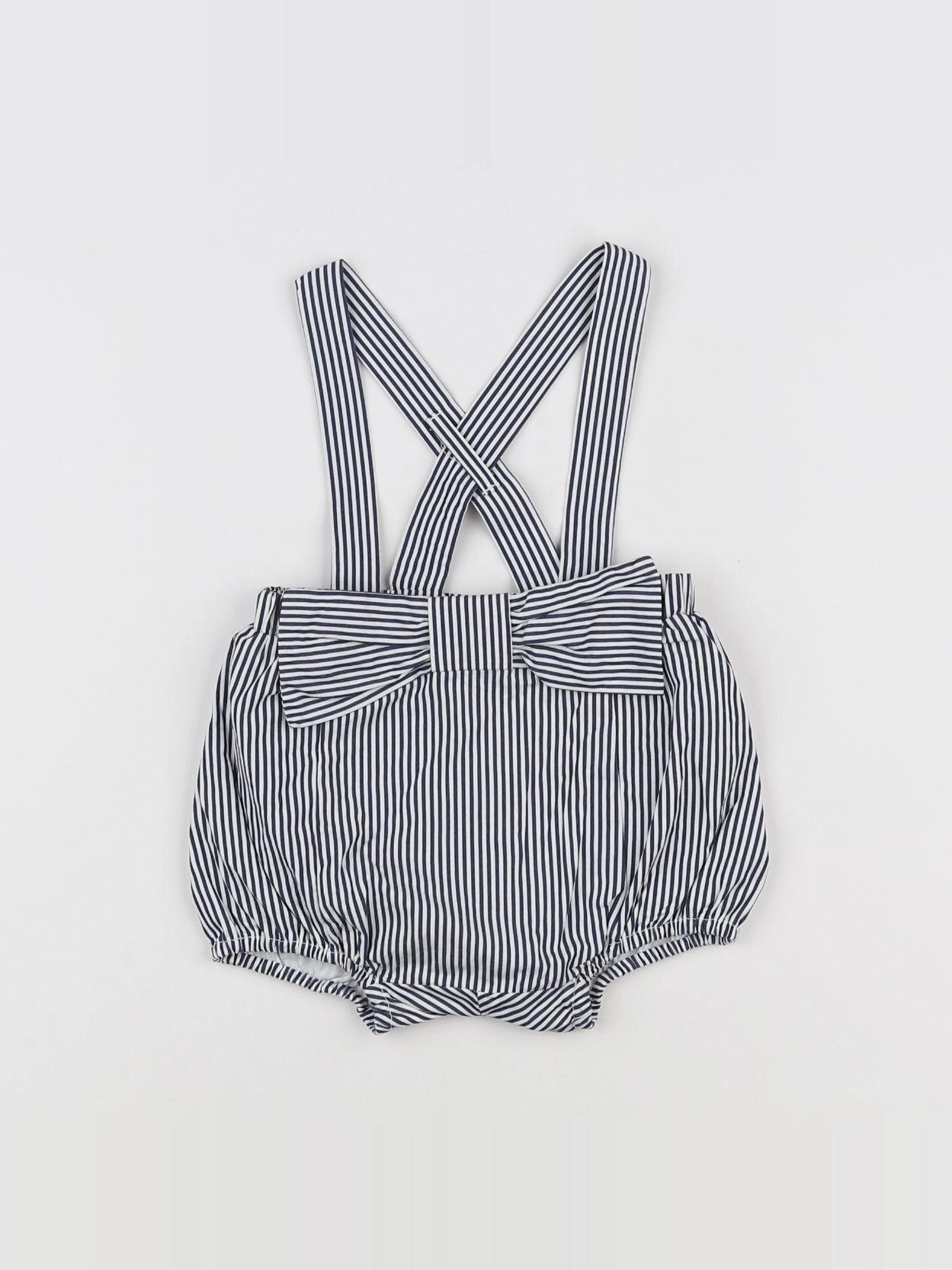 Jacadi - bloomer blanc, noir - 6 mois