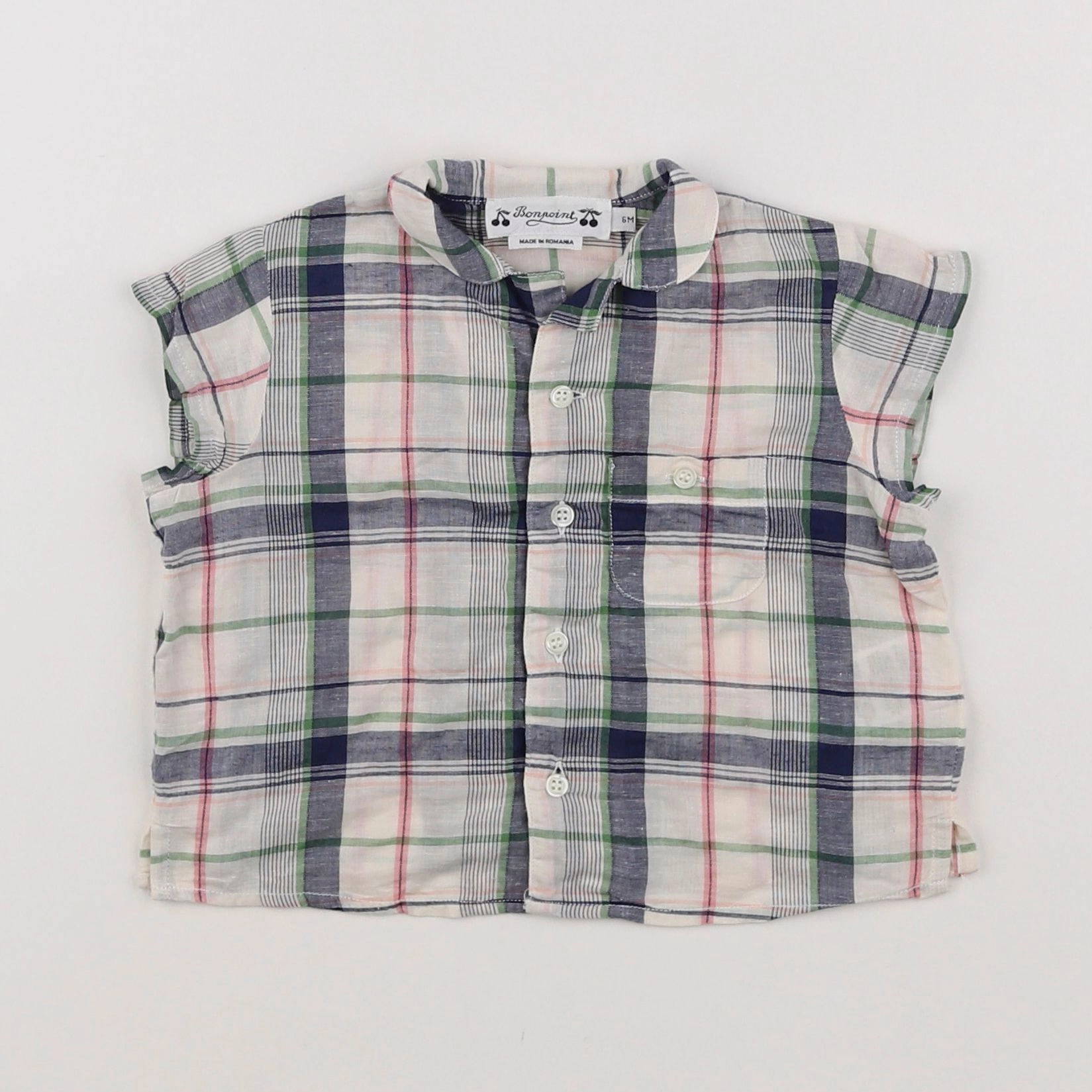 Bonpoint - chemise multicolore - 6 mois