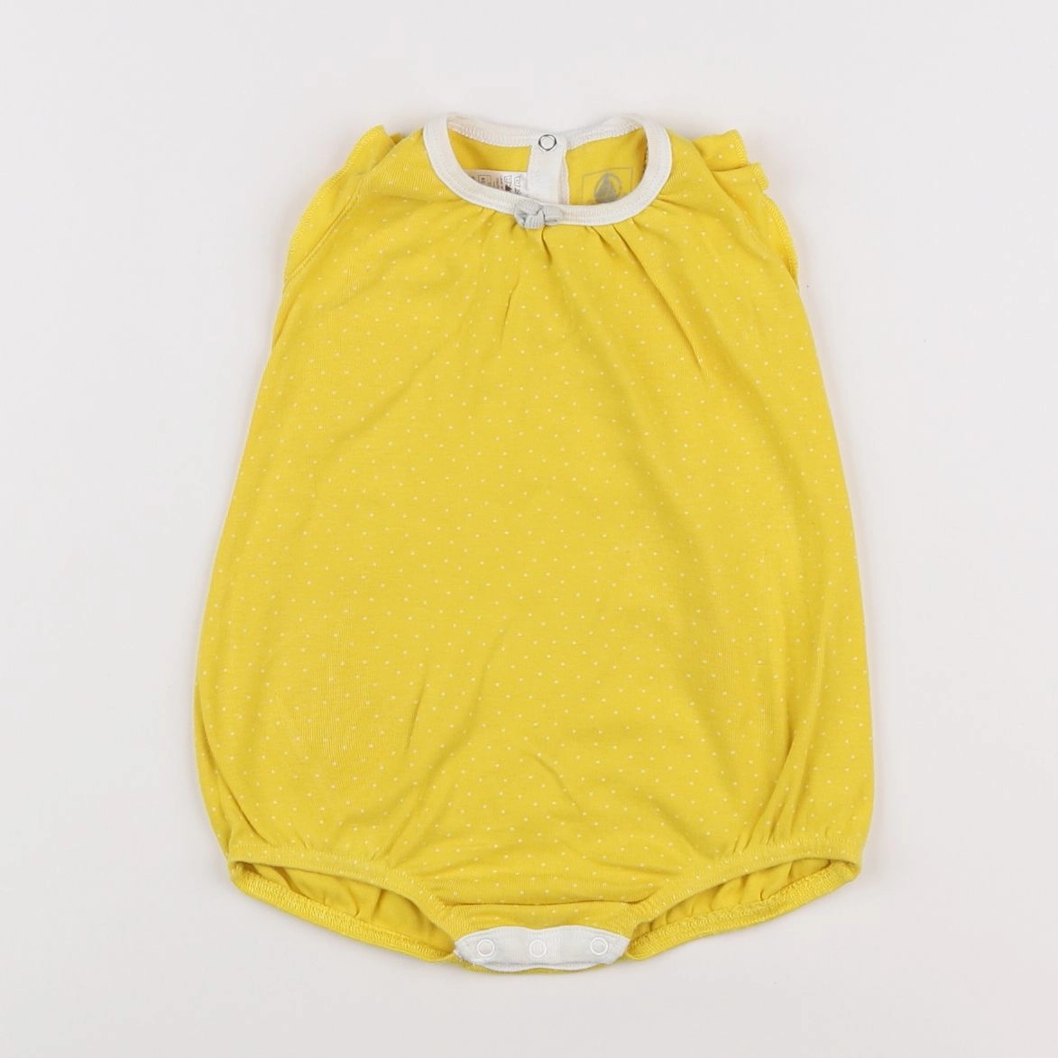 Petit Bateau - pyjama coton jaune - 6 mois