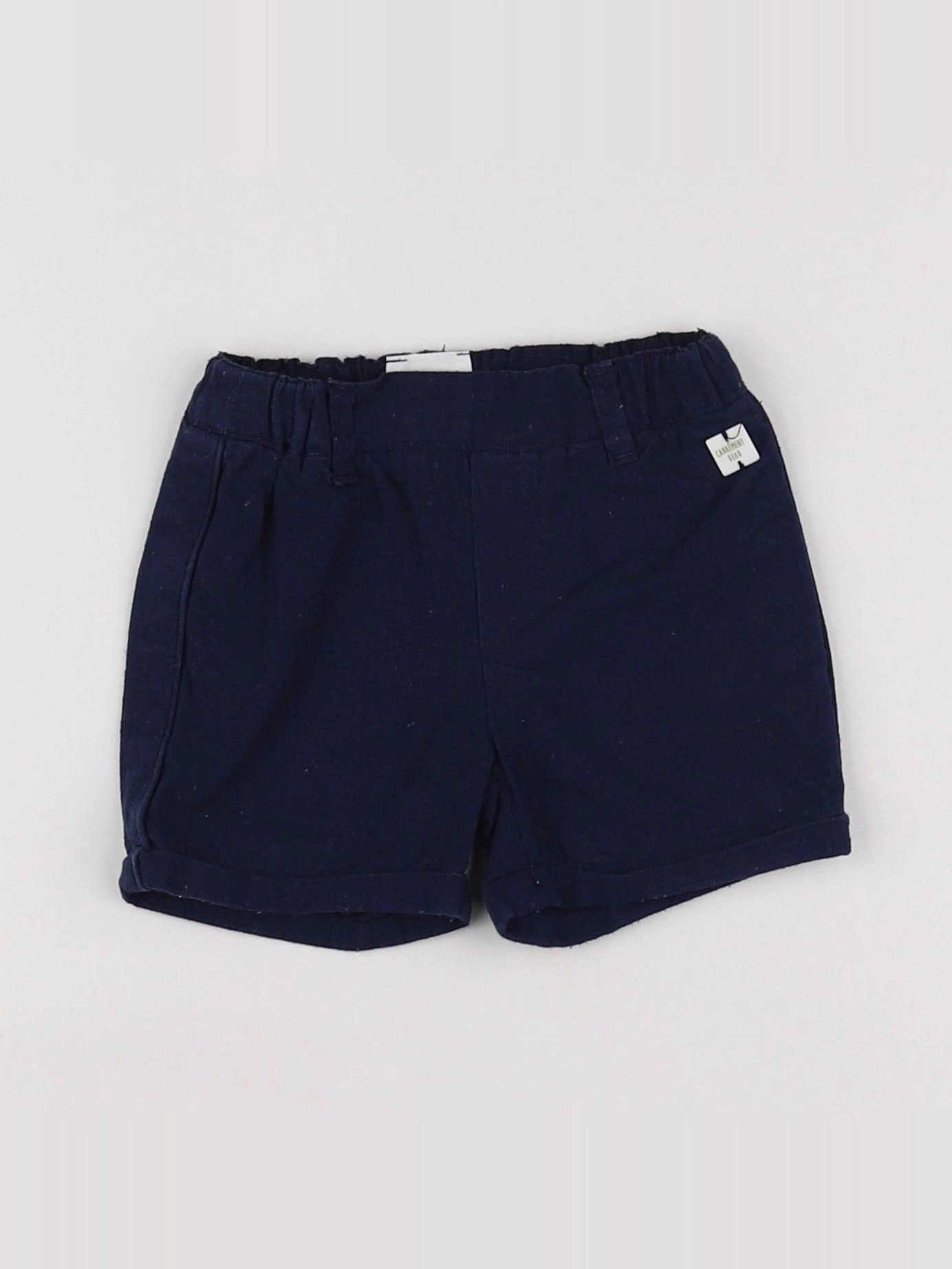 Carrément Beau - short bleu - 6 mois