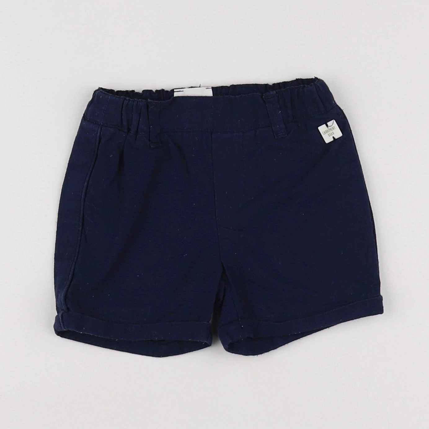 Carrément Beau - short bleu - 6 mois