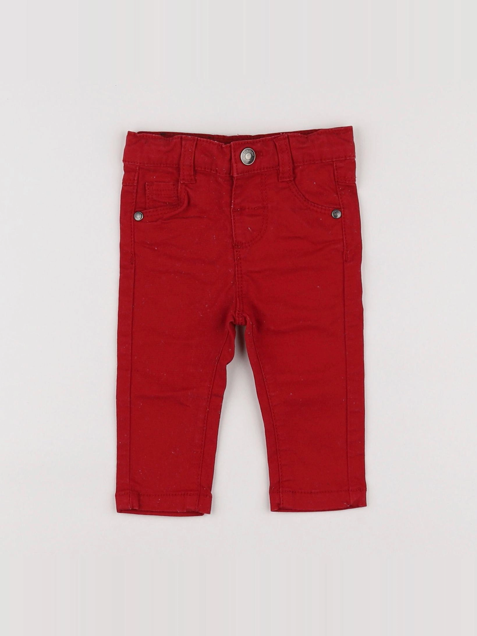 Tape à l'oeil - pantalon rouge - 3 mois