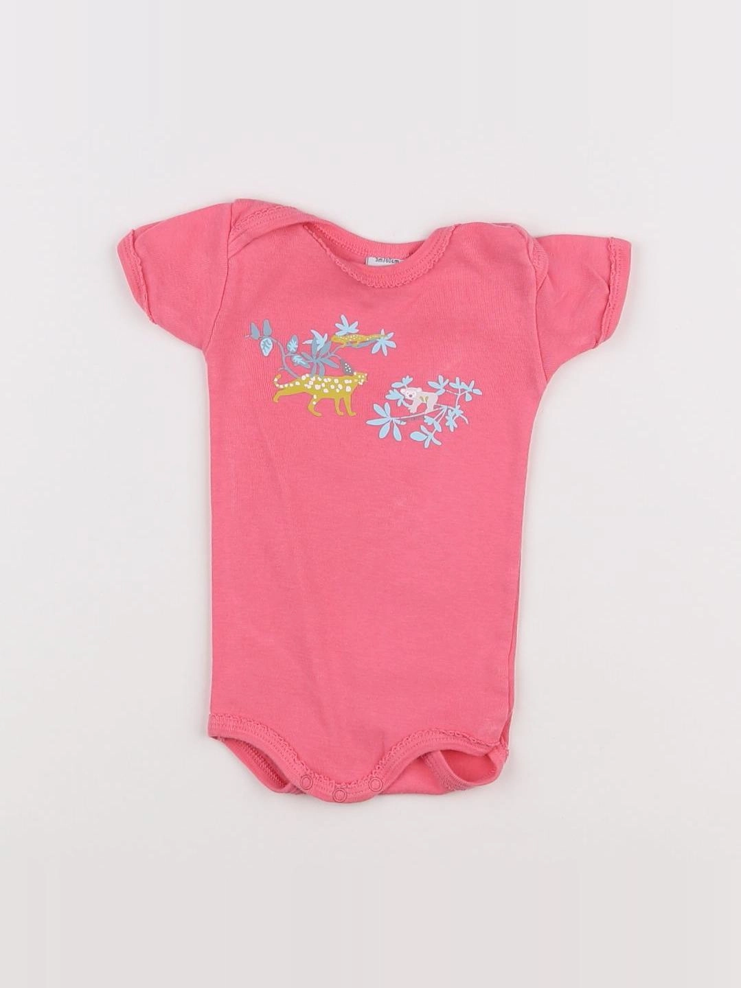 Petit Bateau - body rose - 3 mois