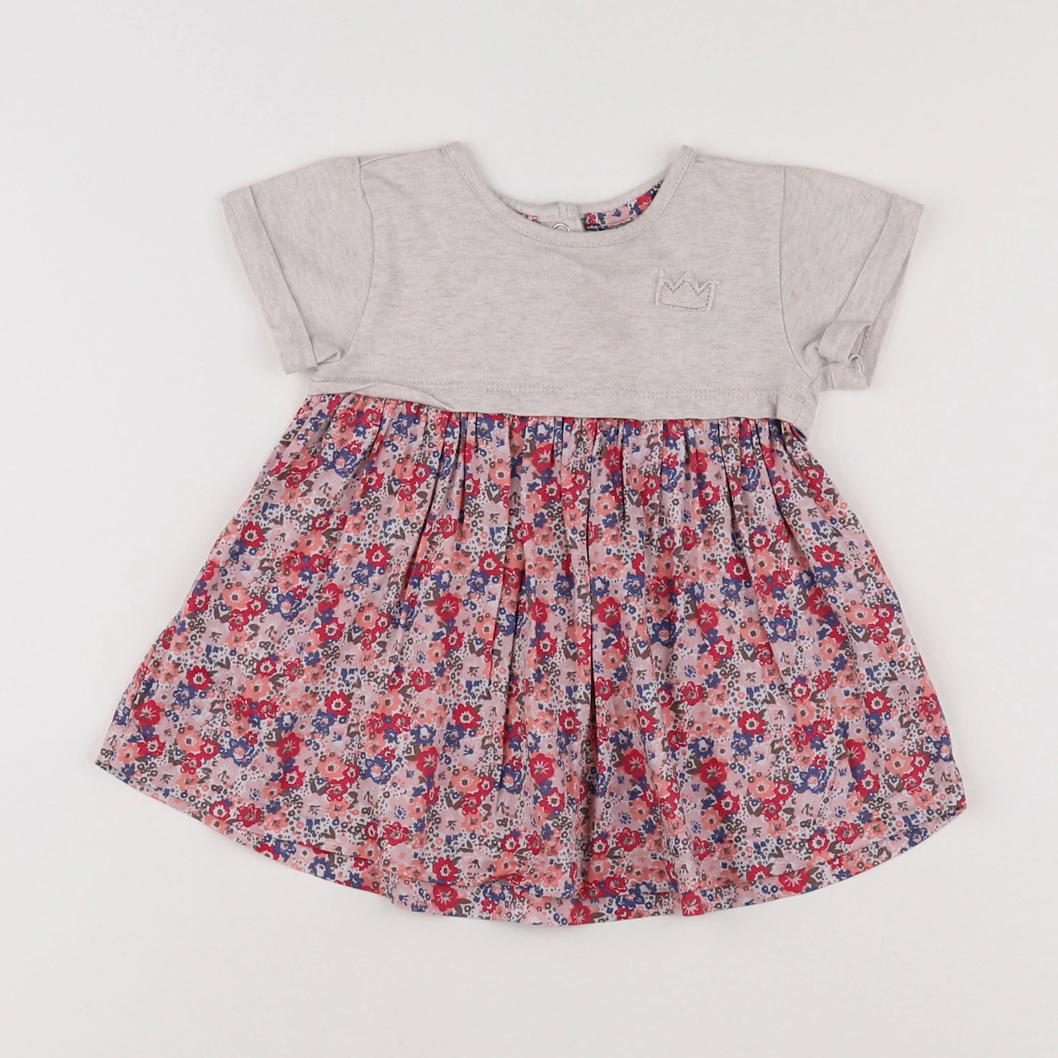 Tape à l'oeil - robe rose, beige - 6 mois