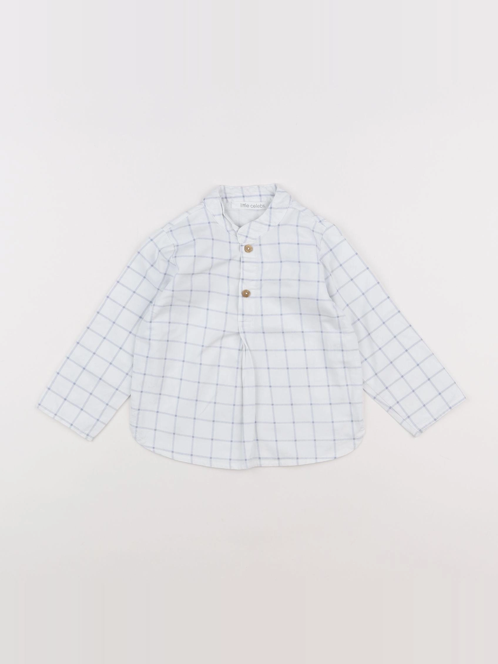 Little Celebs - chemise blanc, bleu - 12 mois