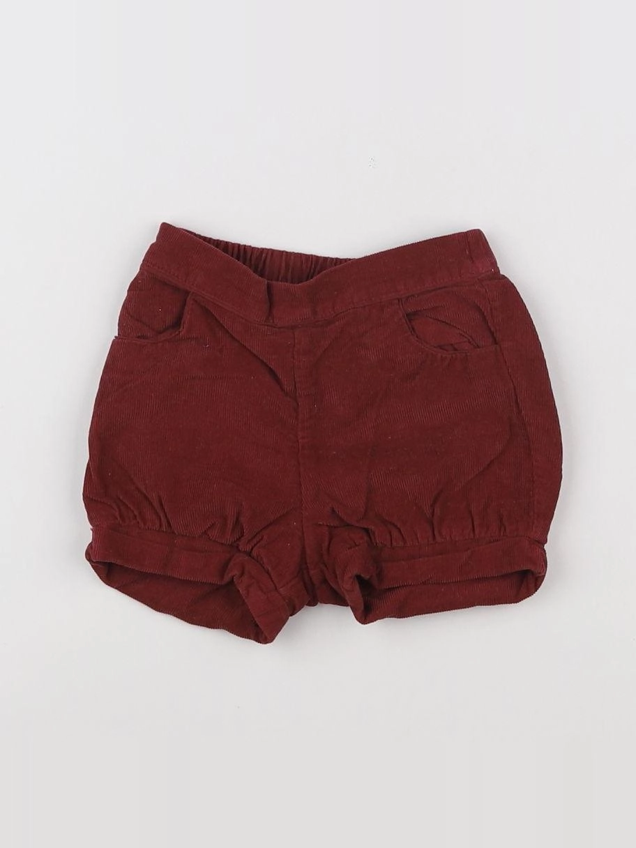 Cyrillus - short rouge - 6 mois