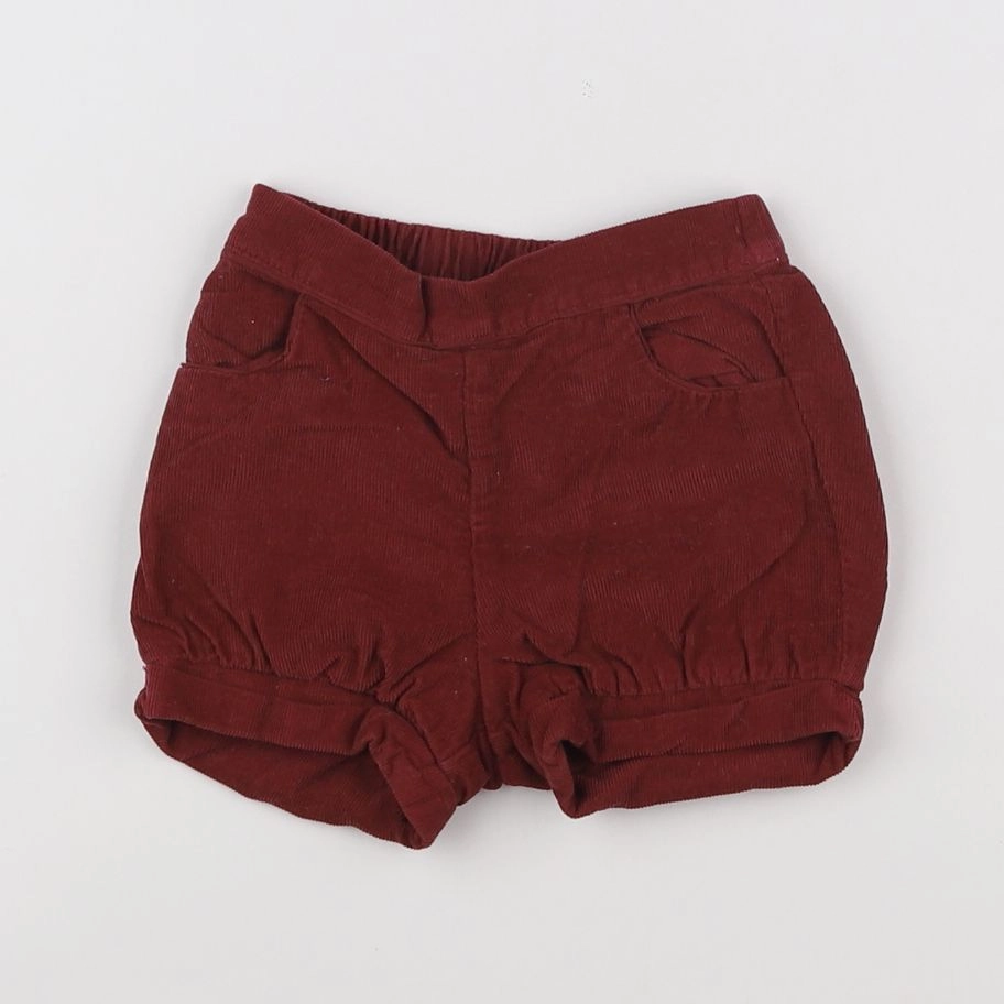 Cyrillus - short rouge - 6 mois