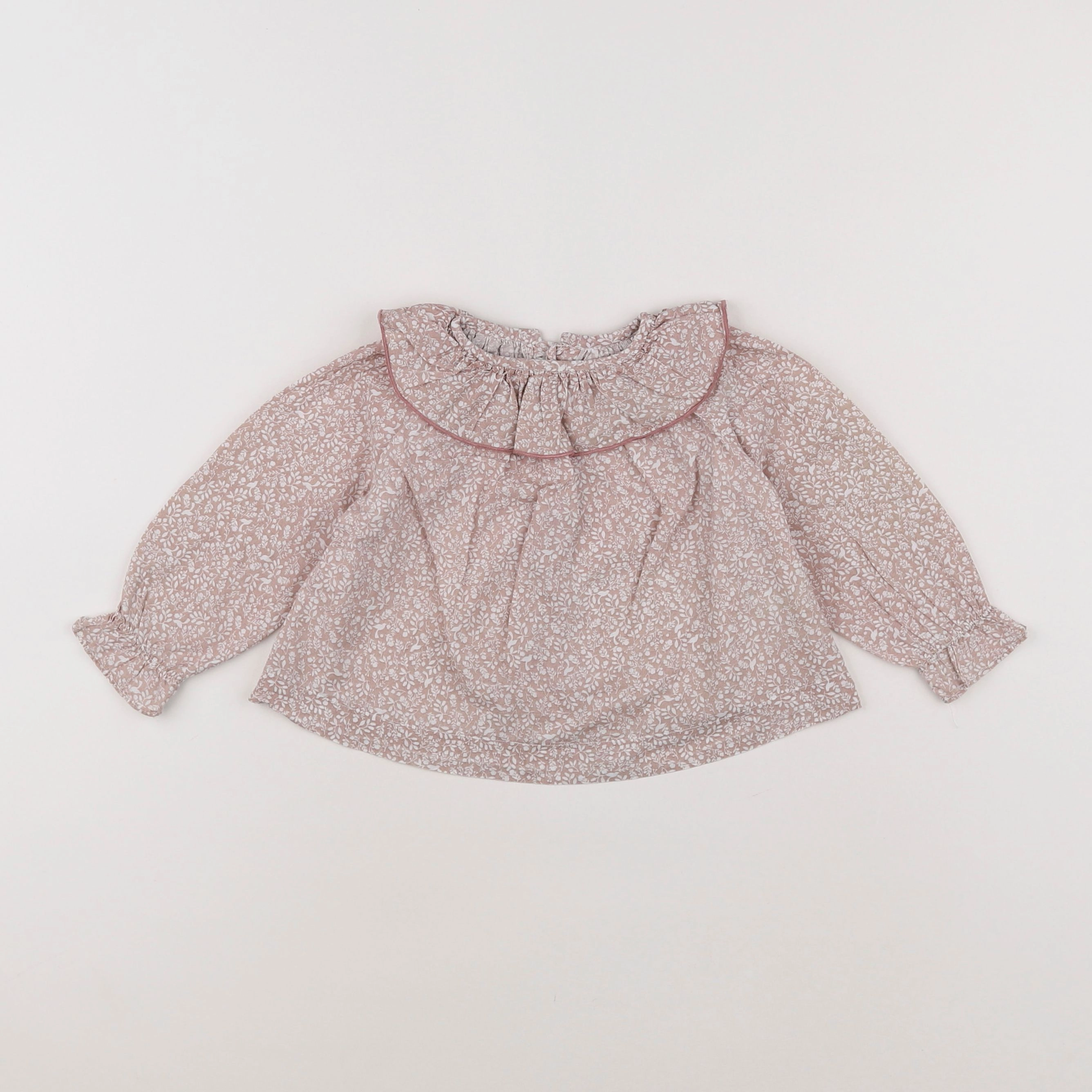 Lola Palacios - blouse rose - 12 mois