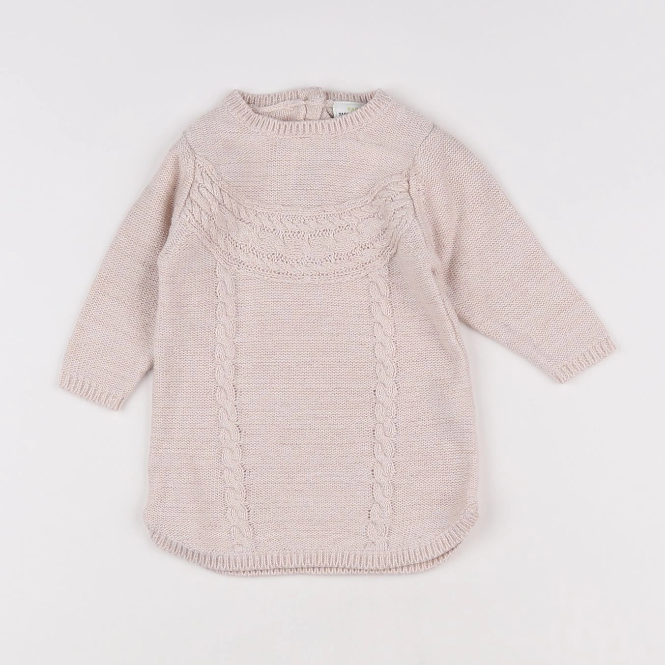 Tape à l'oeil - robe rose, or - 6 mois