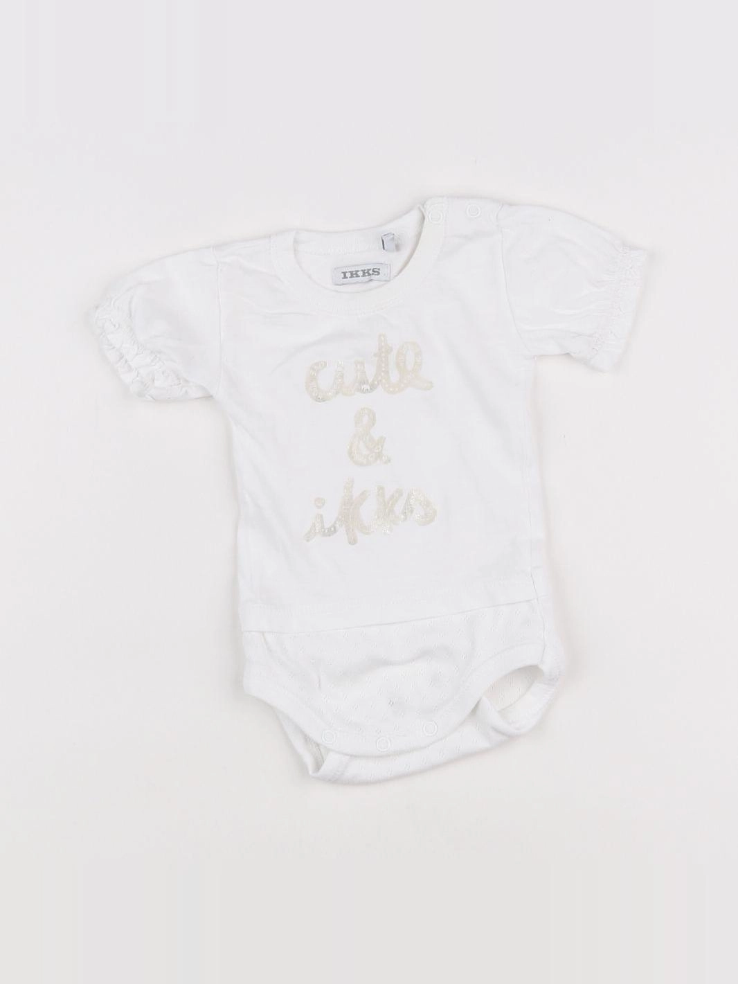 IKKS - body blanc - 3 mois
