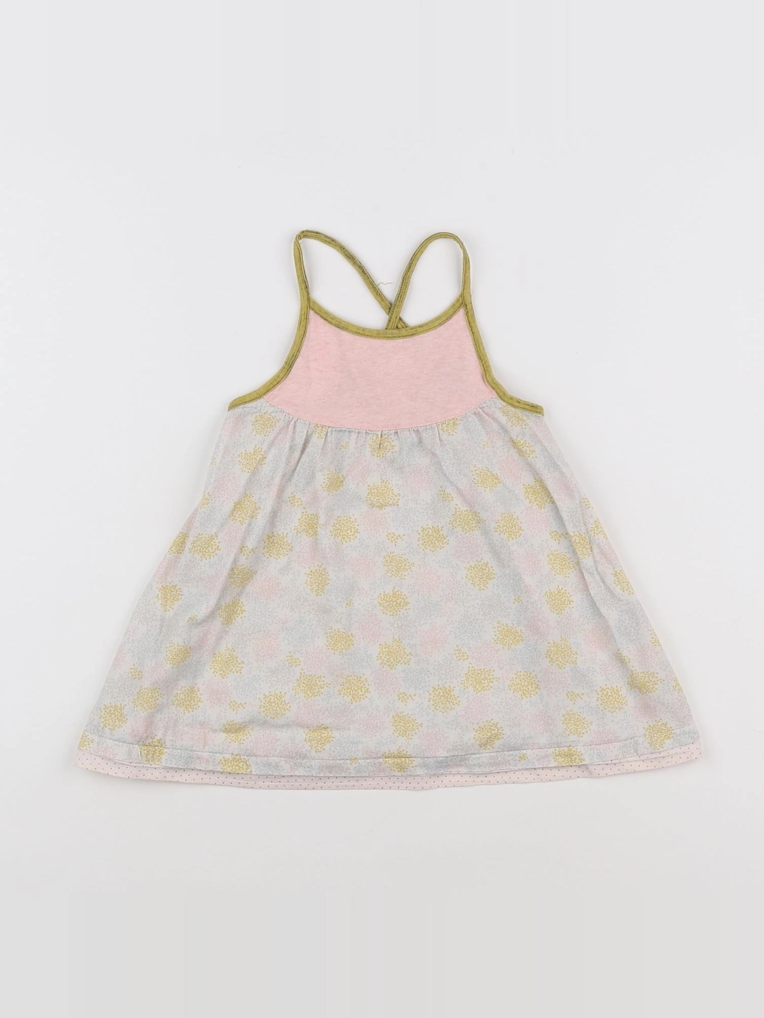 Moulin Roty - robe jaune, rose - 18 mois