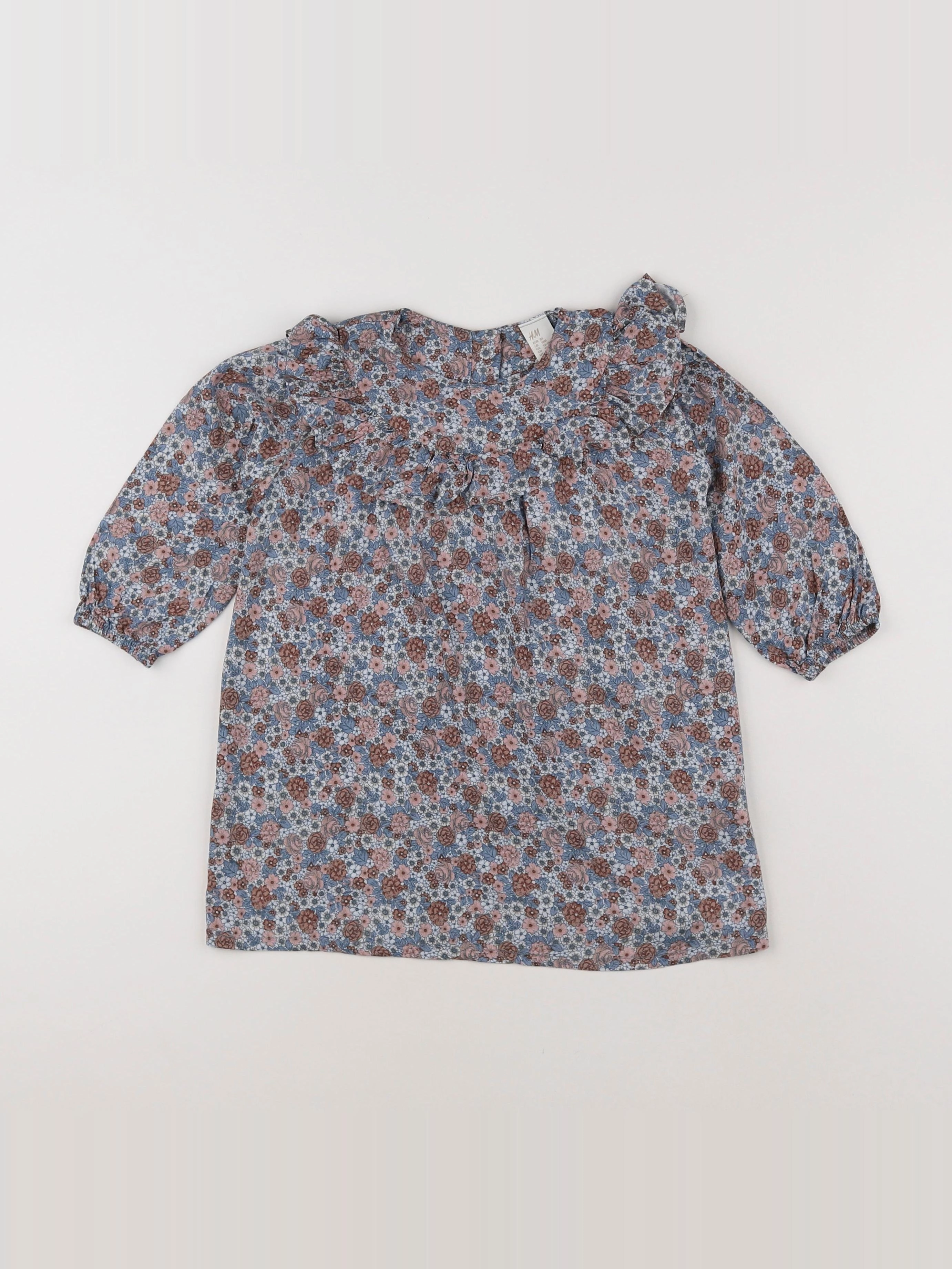 H&M - robe rose, bleu - 18 mois