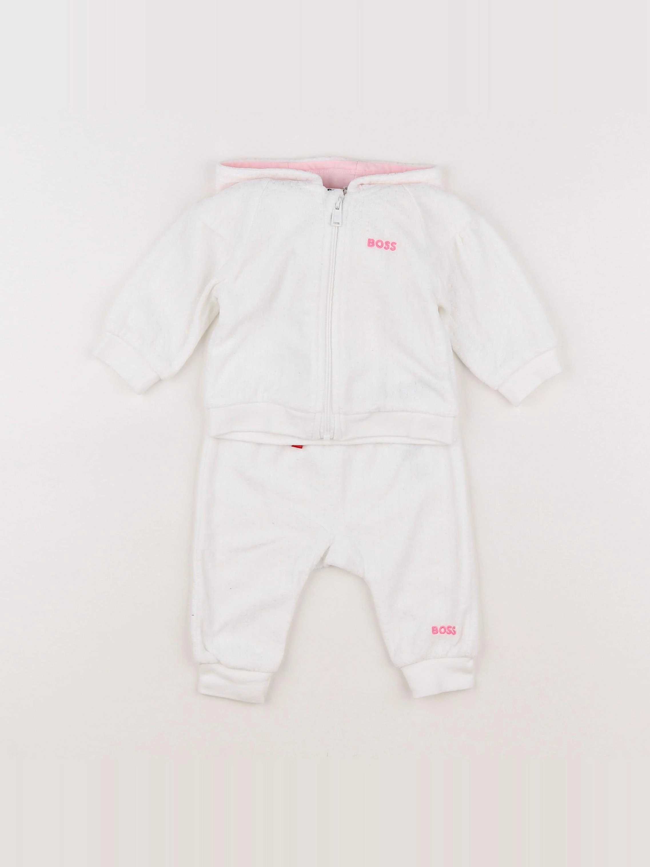 Hugo Boss - ensemble velours blanc - 3 mois