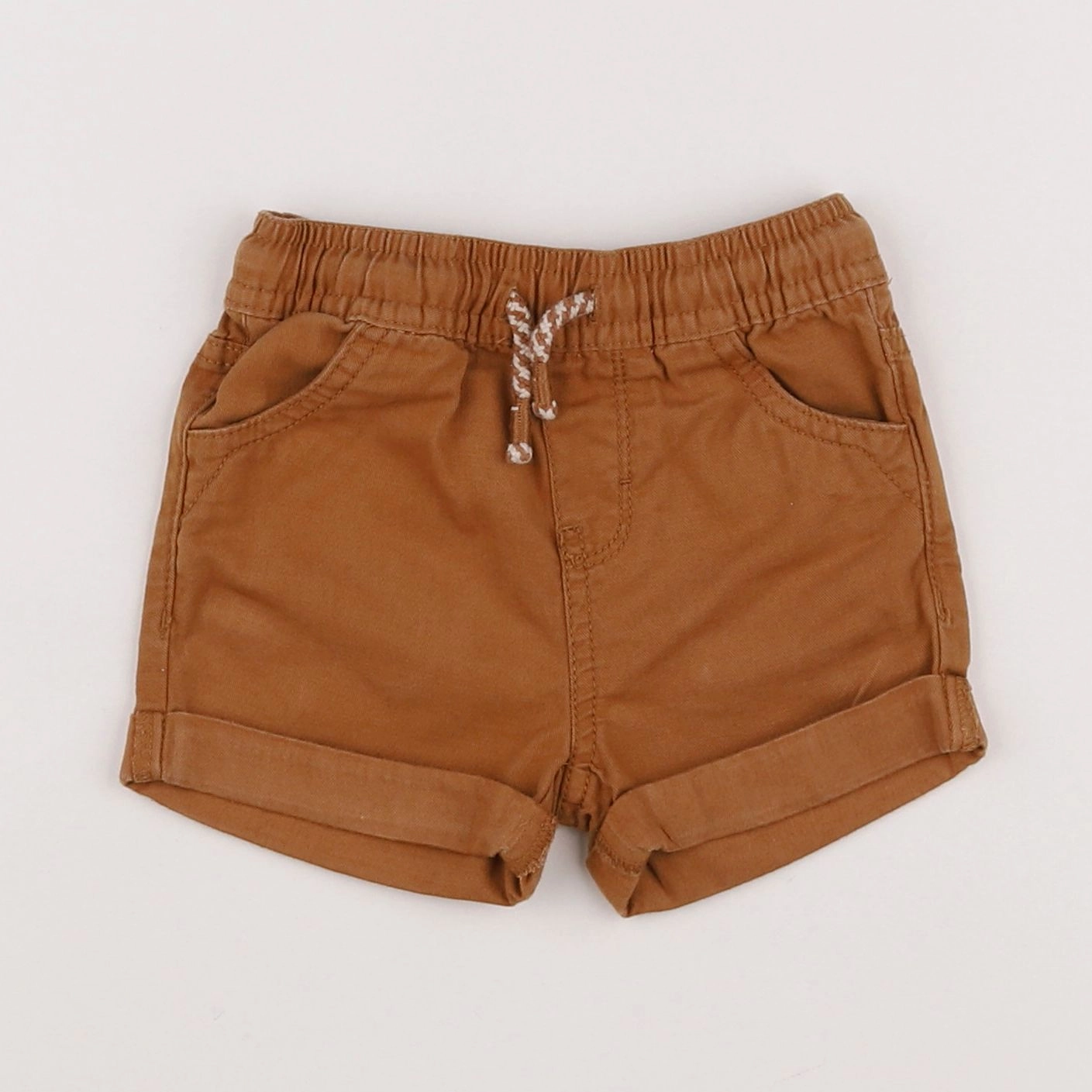 Vertbaudet - short marron - 12 mois