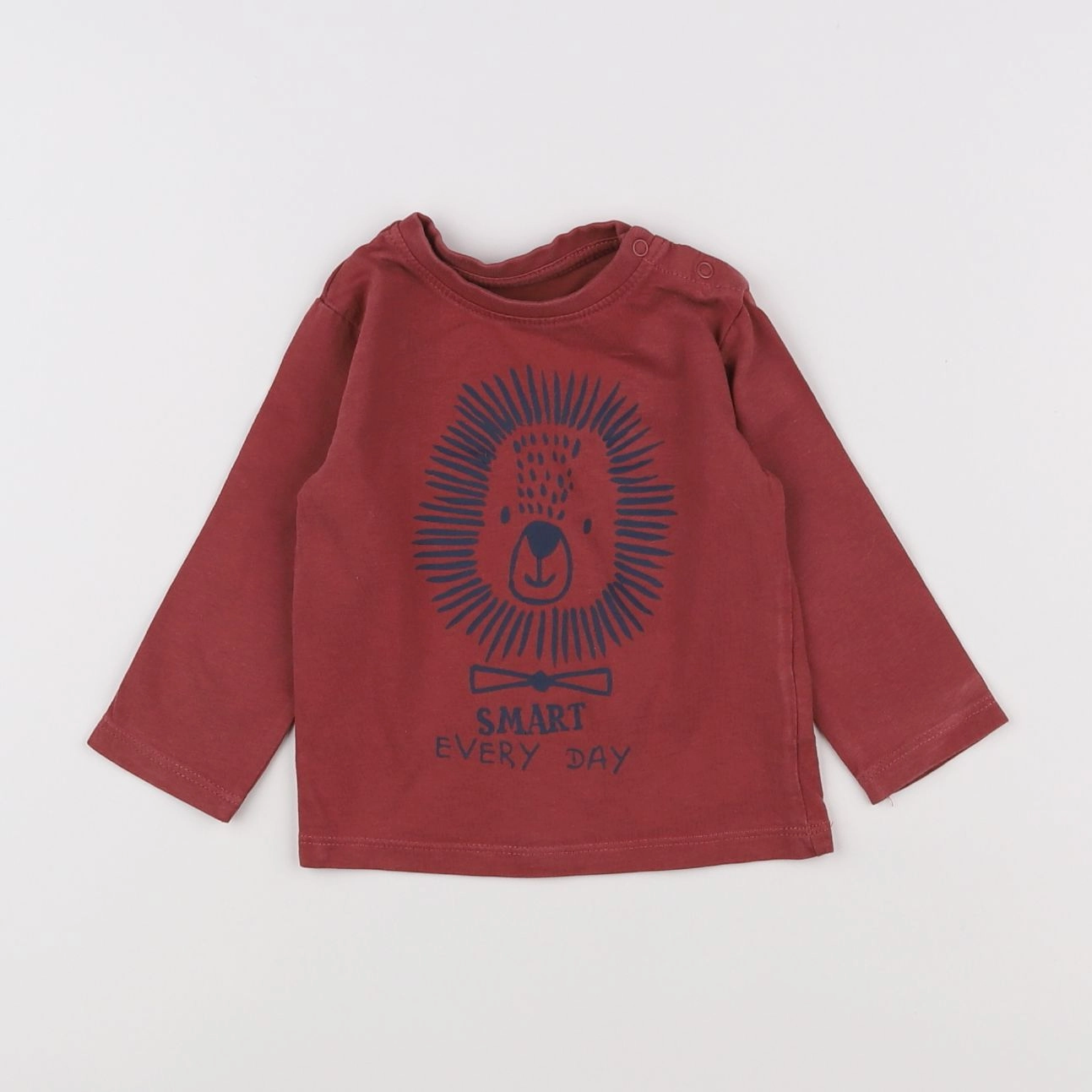 Vertbaudet - tee-shirt marron - 6 mois