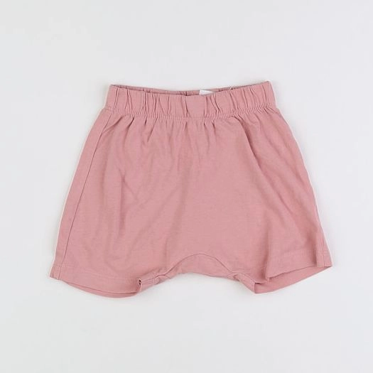 H&M - short rose - 9/12 mois