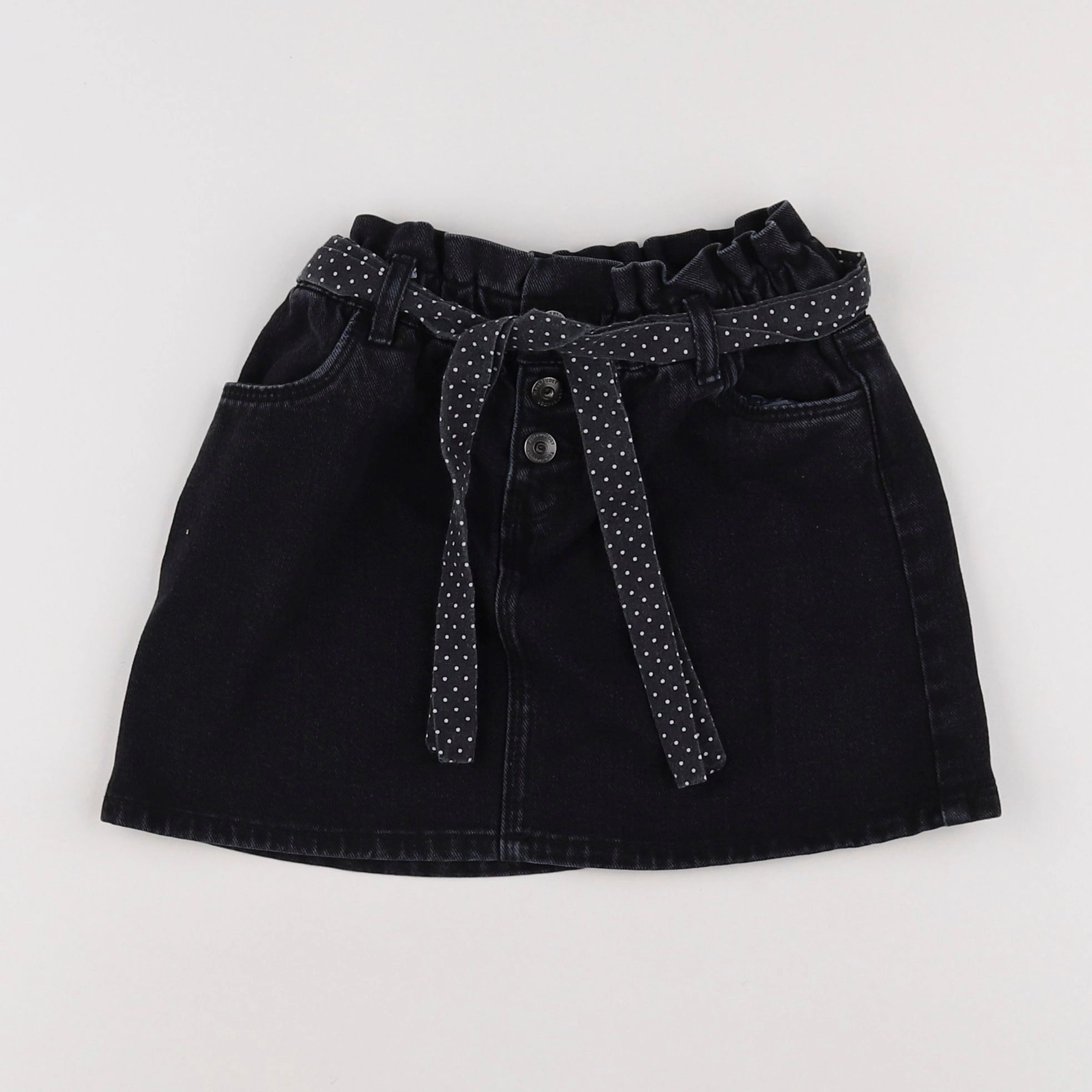 Vertbaudet - jupe noir, blanc - 10 ans