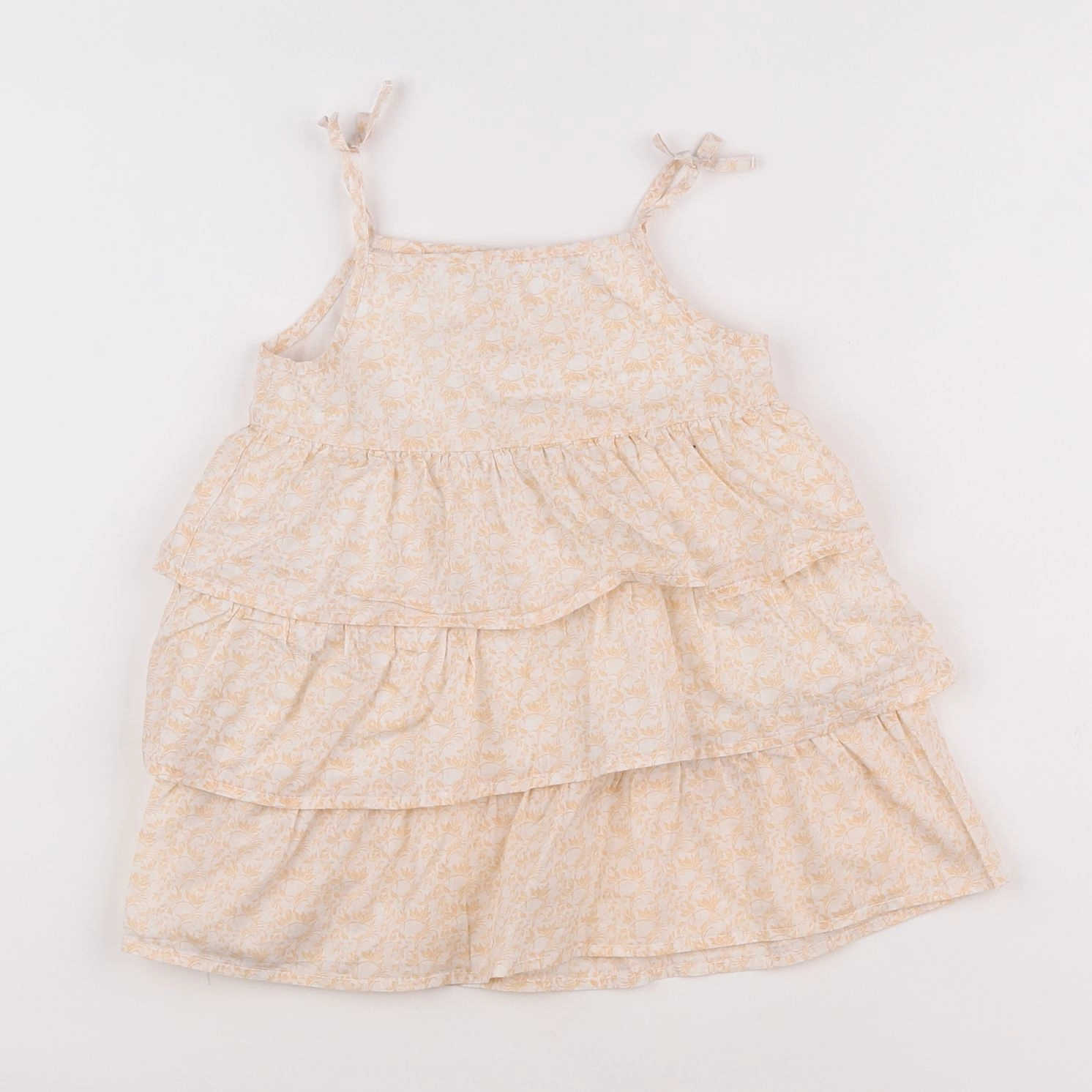 Natalys - robe blanc, jaune - 2 ans