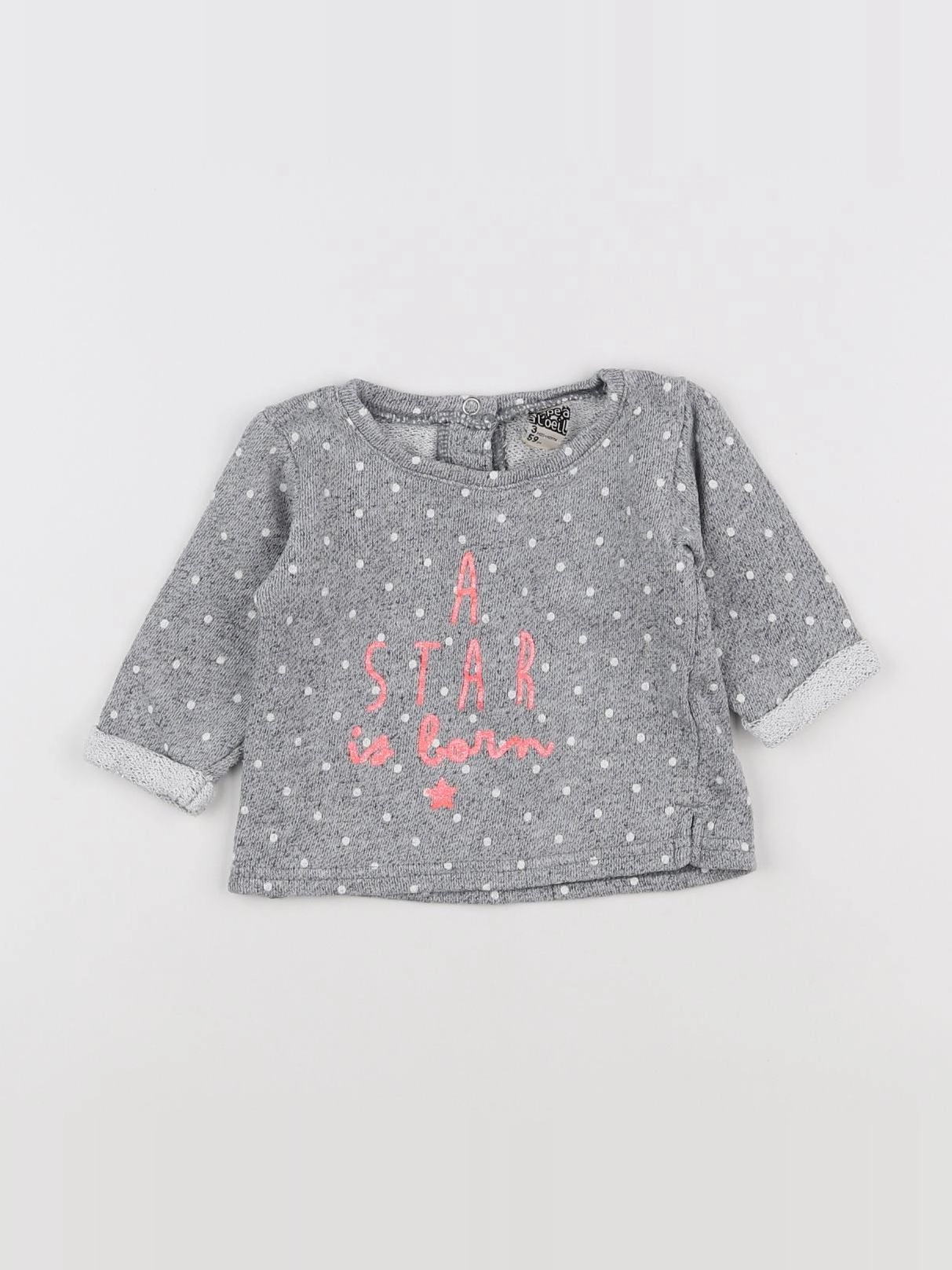 Tape à l'oeil - sweat gris - 3 mois