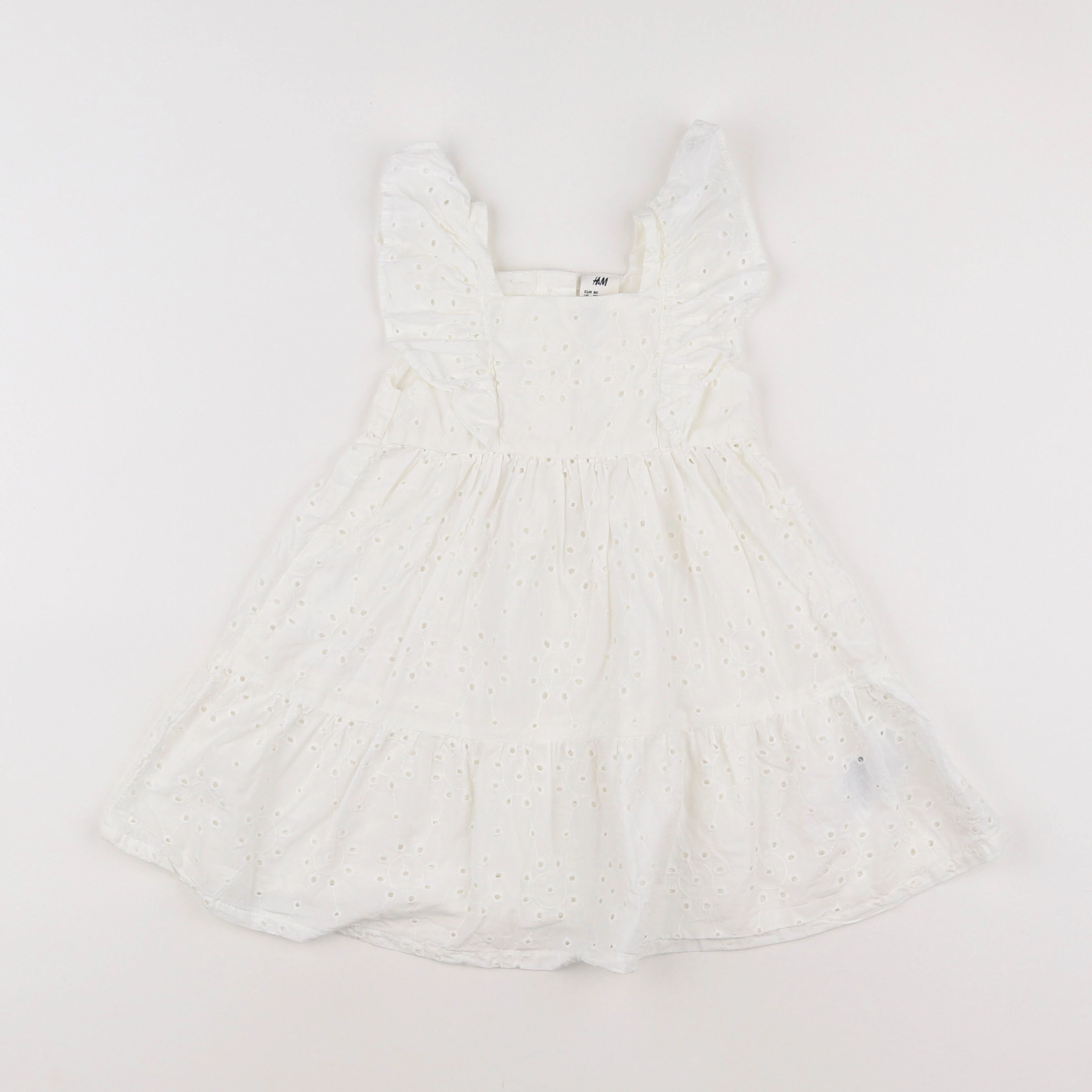 H&M - robe blanc - 9/12 mois