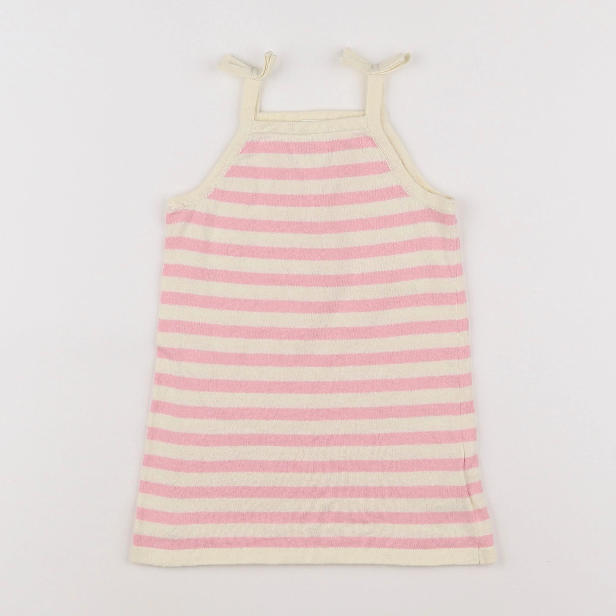 H&M - robe blanc, rose - 9/12 mois