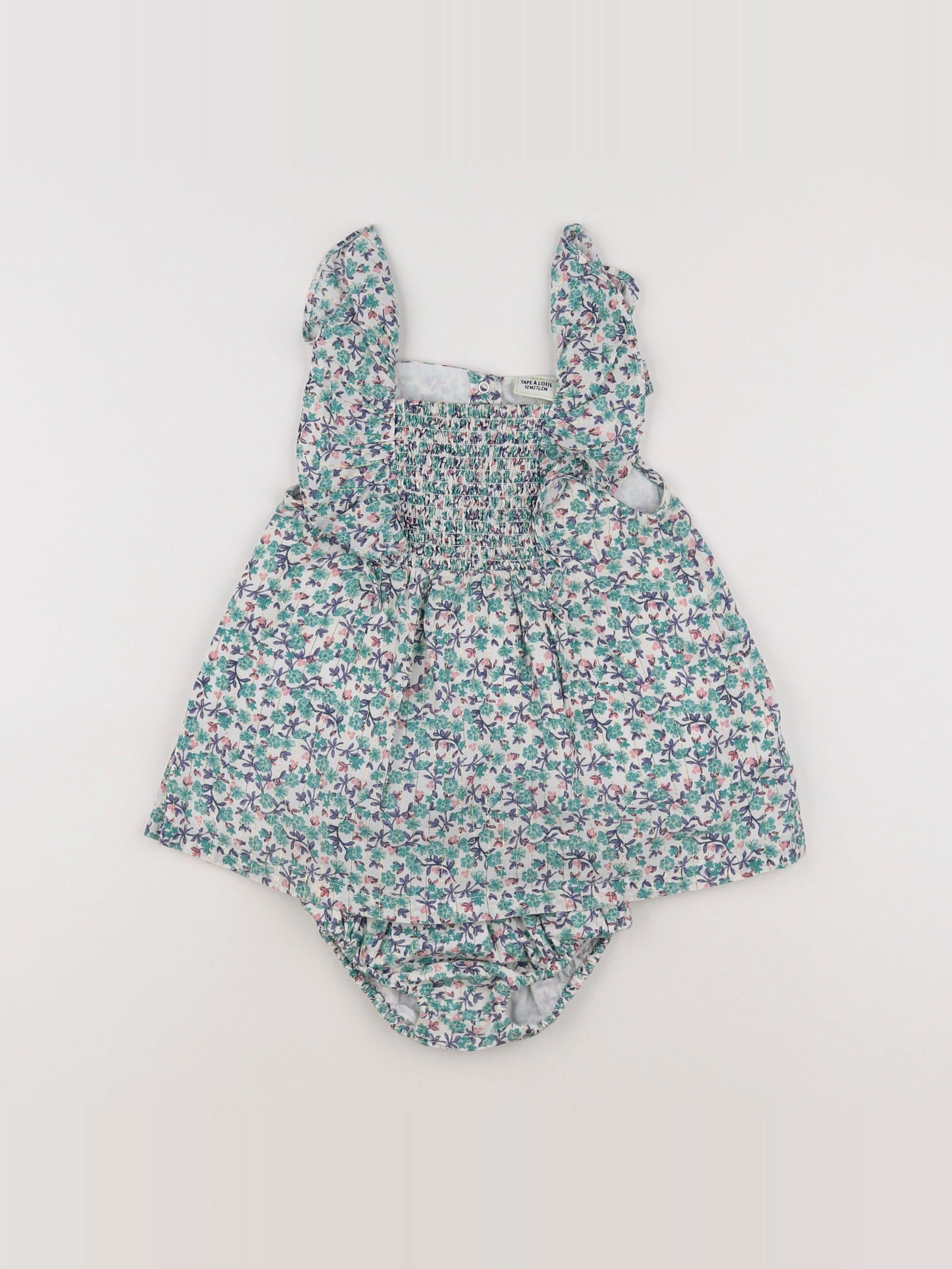 Tape à l'oeil - robe multicolore - 12 mois